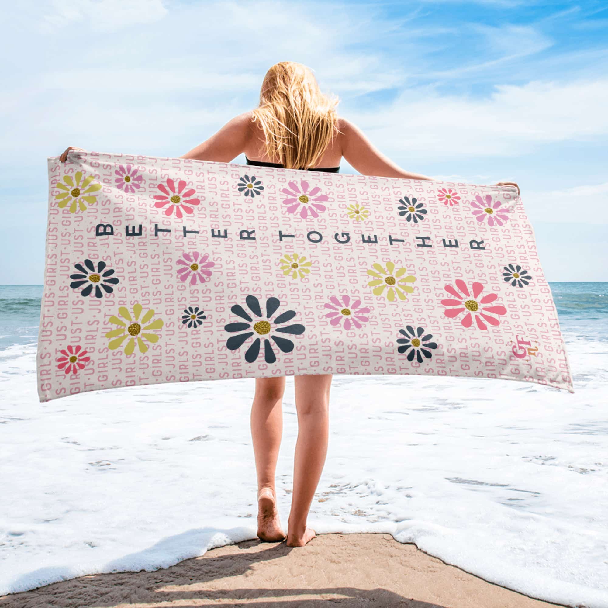 Far Out & Fabulous Terrific Towel Better Together - Dancing Daisies Pink - Image 2