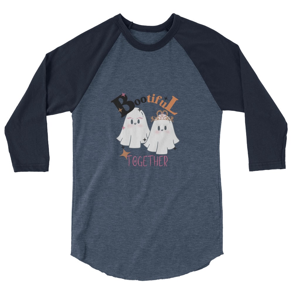 Spook-tacular ¾ Sleeve Raglan Tee - Bootiful Together - Image 2