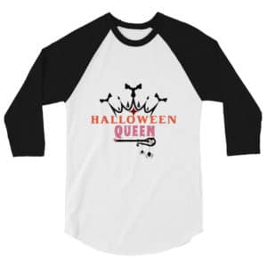 Spook-tacular ¾ Sleeve Raglan Tee - Halloween Queen