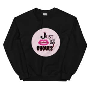 Candy Crew Neck Sweatshirt - Just Us Ghouls - Black