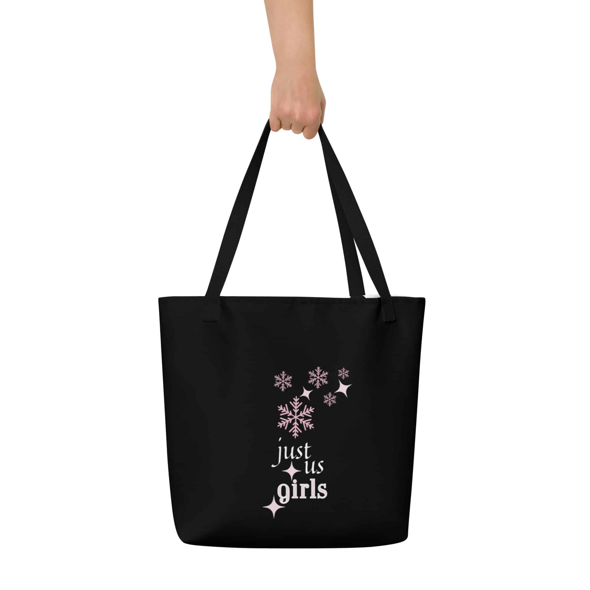 Let It Glow Girl's Large Tote - Better Together - Black - Image 3