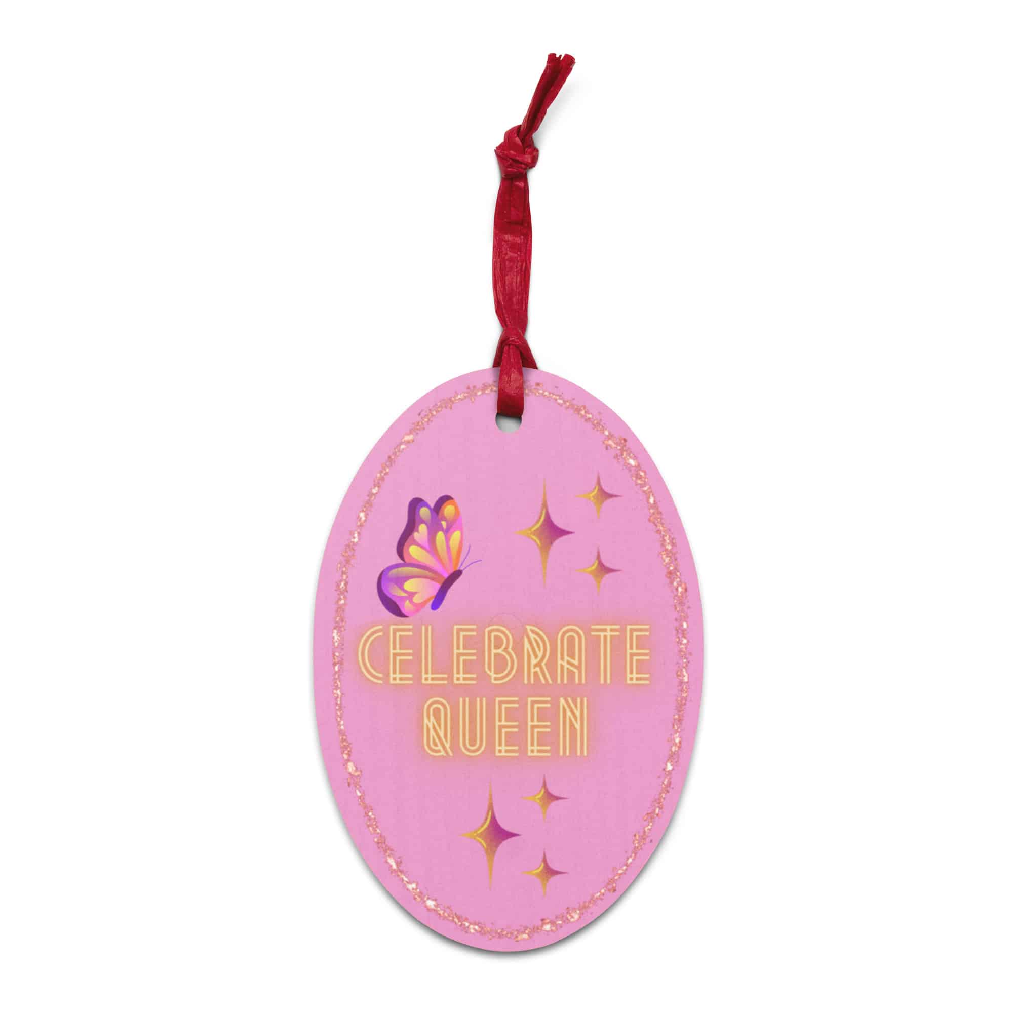 Let It Glow Oval Ornament - Celebrate Queen - Lavendar Rose - Image 4