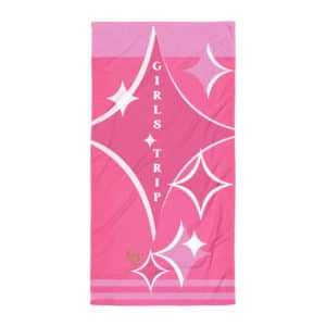 Diamonds Are A Girl’s BFF Terrific Towel - Girl’s Trip Pink Diamonds Glam