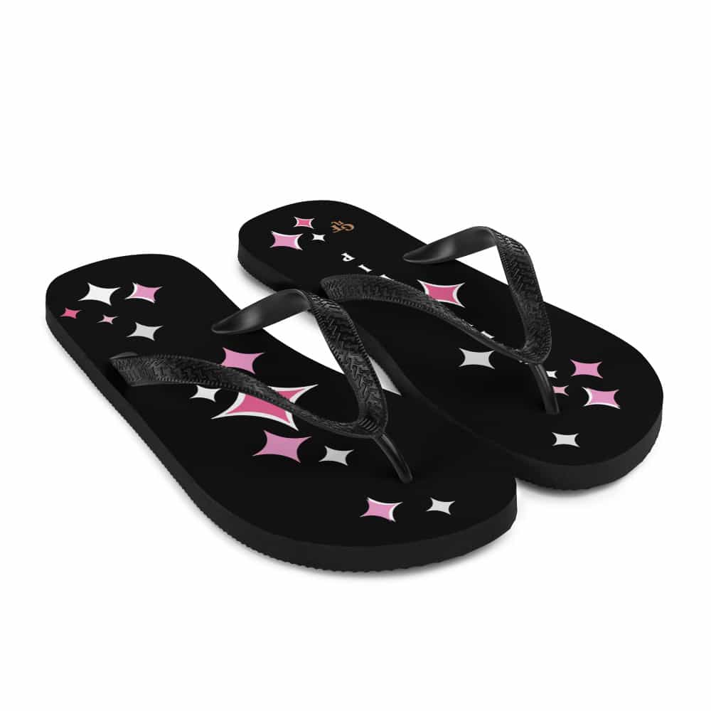Diamonds Are A Girls' BFF Girl's Trip Flip Flops - Pink Diamonds Glam - Image 7