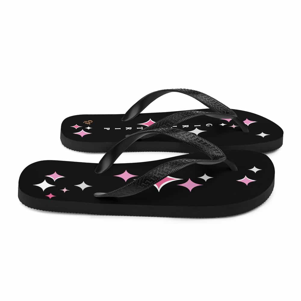 Diamonds Are A Girls' BFF Girl's Trip Flip Flops - Pink Diamonds Glam - Image 6