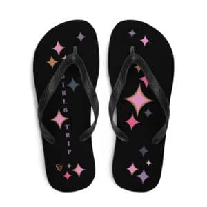 Diamonds Are A Girl's BFF Girl's Trip Flip Flops - Jewel Diamonds Glam
