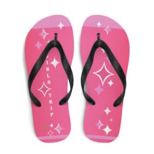 Diamonds Are A Girl’s BFF Girl's Trip Flip Flops - White Diamonds Glam