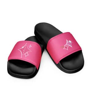 Diamonds Are A Girl’s BFF Girl's Trip Slides - Pink Diamond Glam