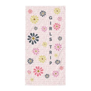 Far Out & Fabulous Terrific Towel, Baby! Girls Trip - Dancing Dasies Pink