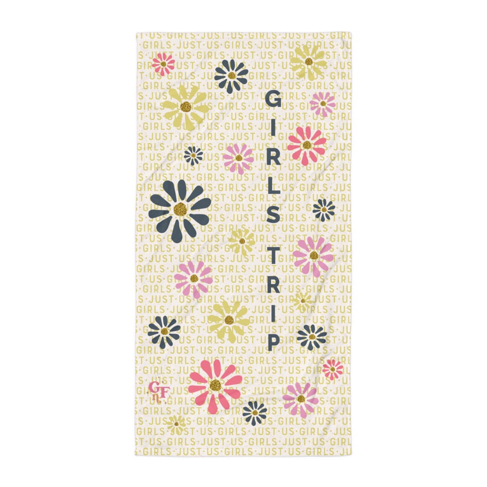 Far Out & Fabulous Terrific Towel, Baby! Girls Trip - Dancing Dasies Gold