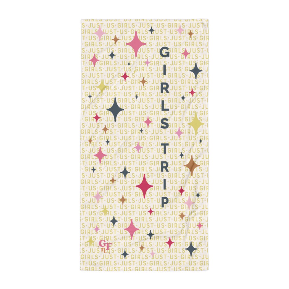 Far Out & Fabulous Terrific Towel, Baby! Girls Trip - Sparkles Galore - Gold