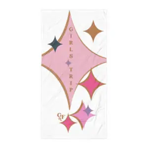 Diamonds Are A Girl’s BFF Terrific Towel - Girl’s Trip White Jewel Diamonds Glam