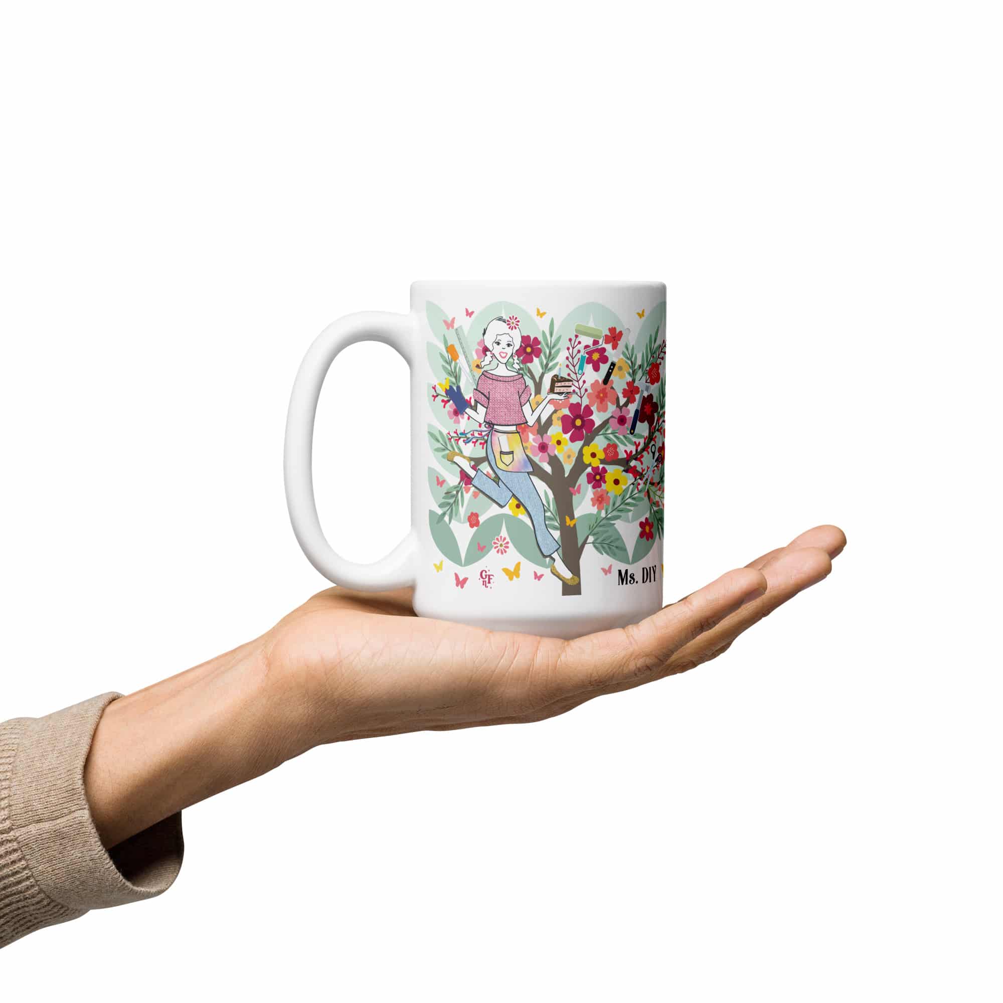 Ms. DIY Graphic Mug - 15 oz - Image 2