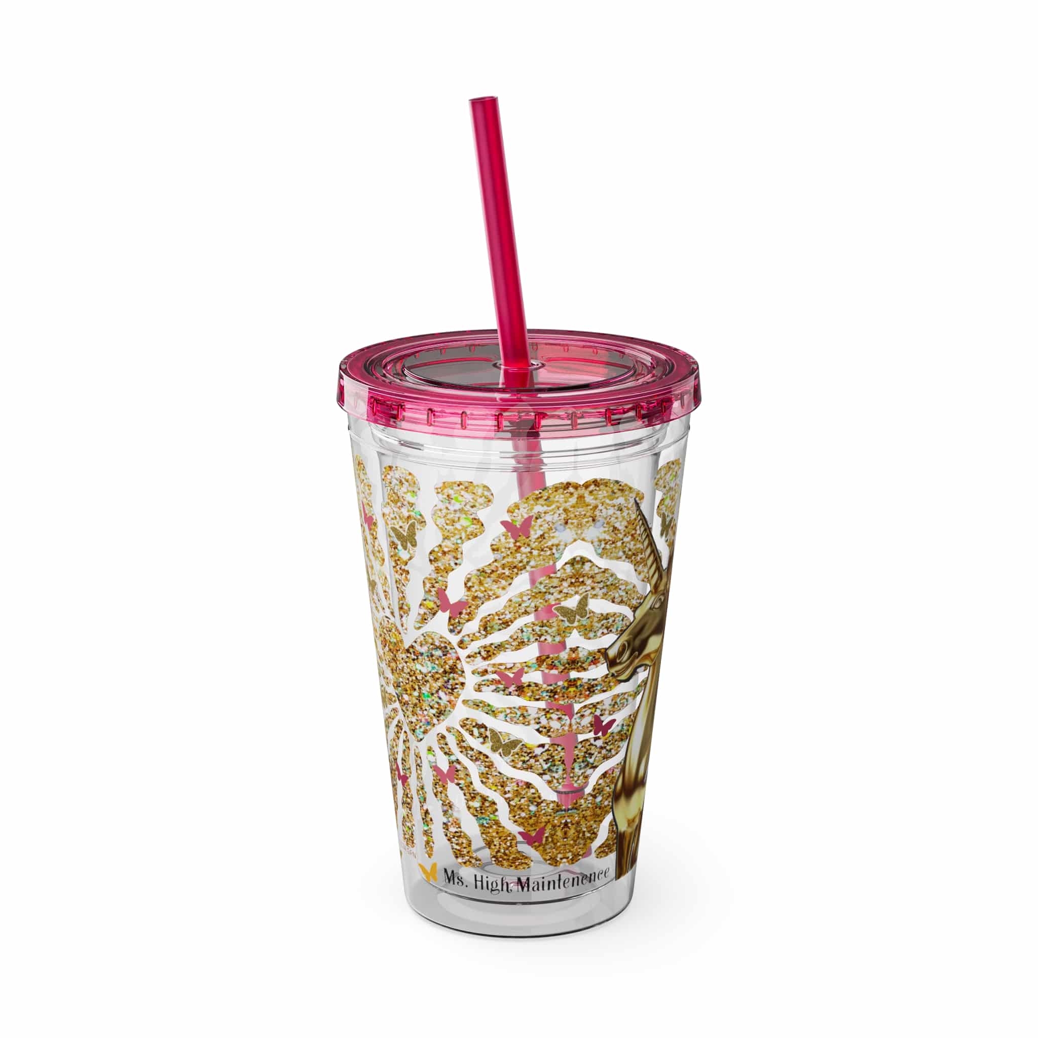 Ms. High Maintenance Sunsplash Tumbler with Straw, 16oz - Image 20
