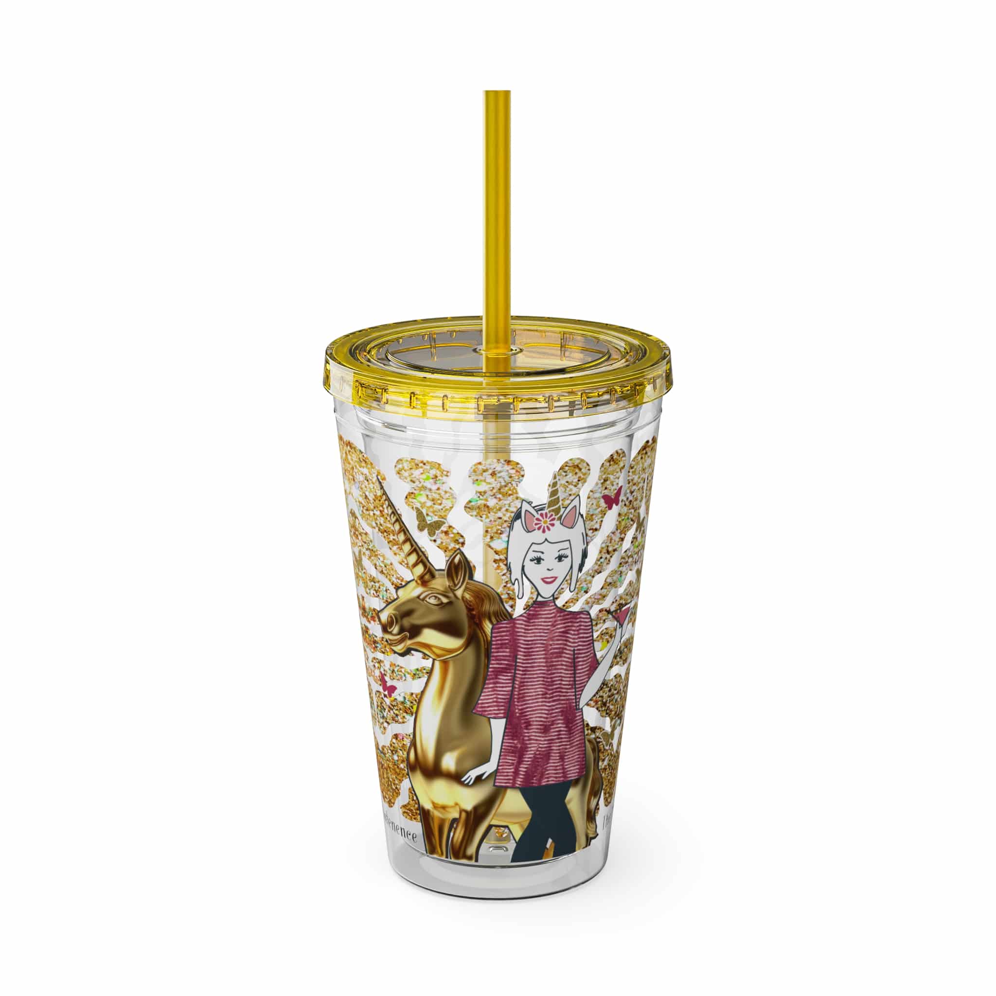 Ms. High Maintenance Sunsplash Tumbler with Straw, 16oz - Image 31