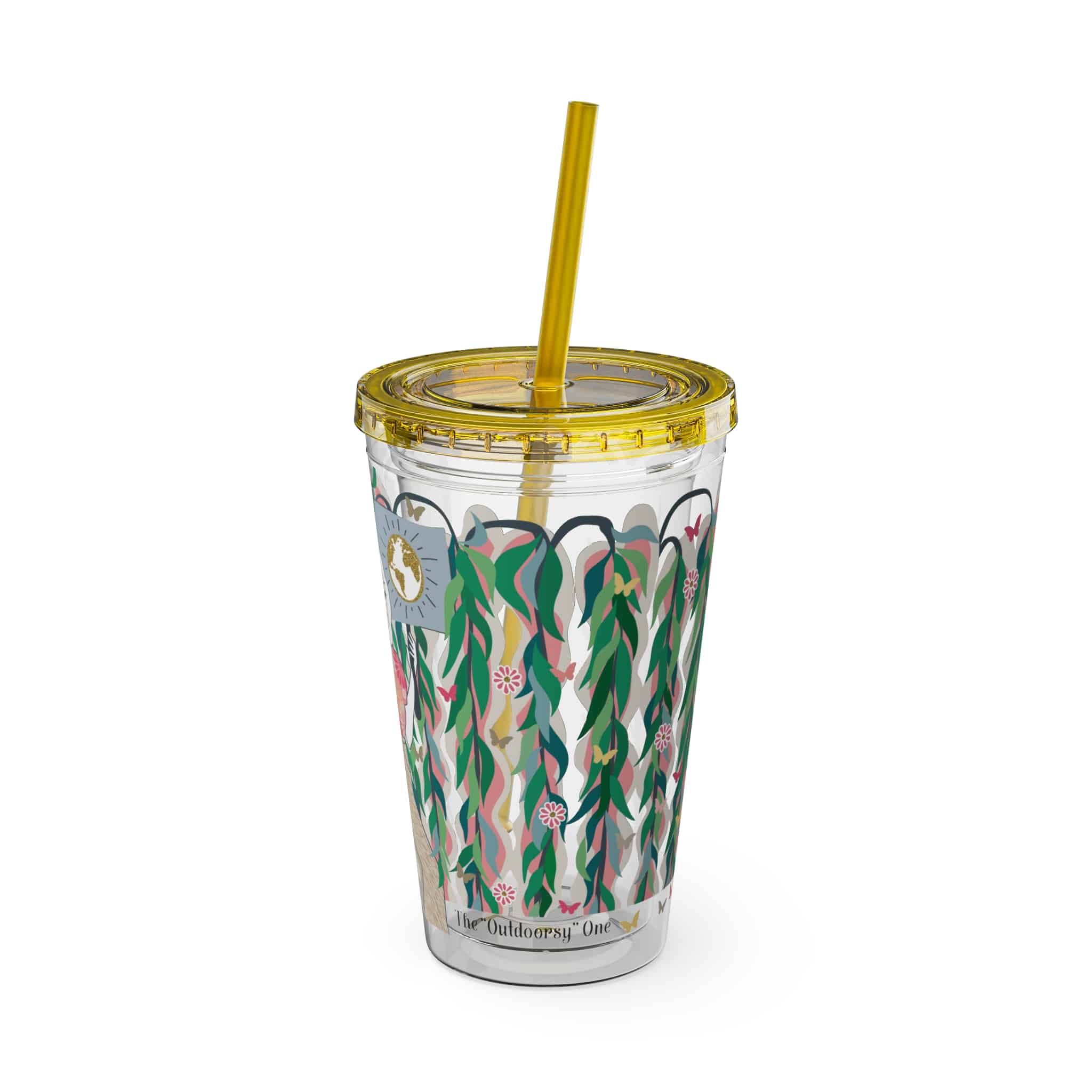 Ms. Boho Sunsplash Tumbler with Straw, 16oz - Image 28