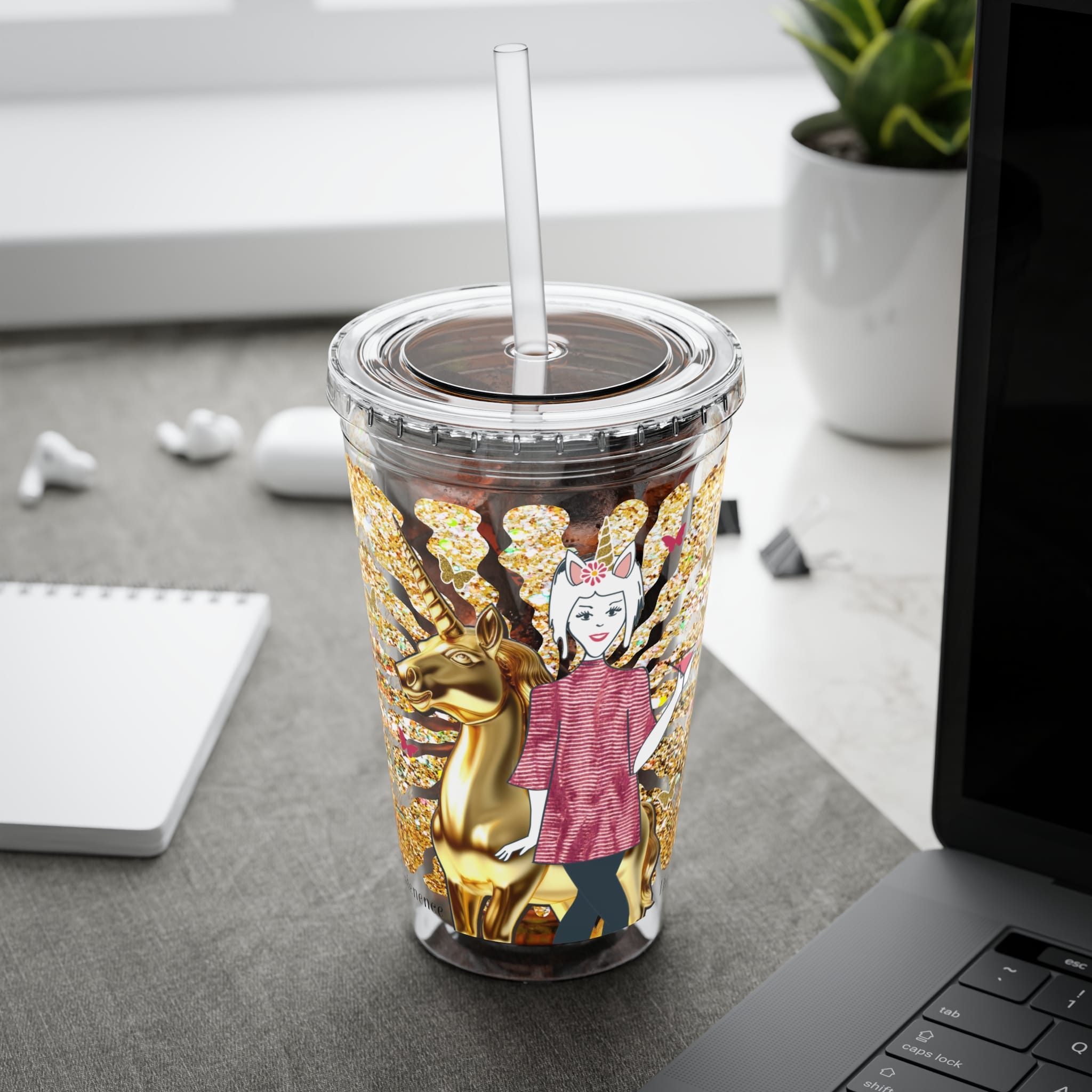 Ms. High Maintenance Sunsplash Tumbler with Straw, 16oz - Image 18