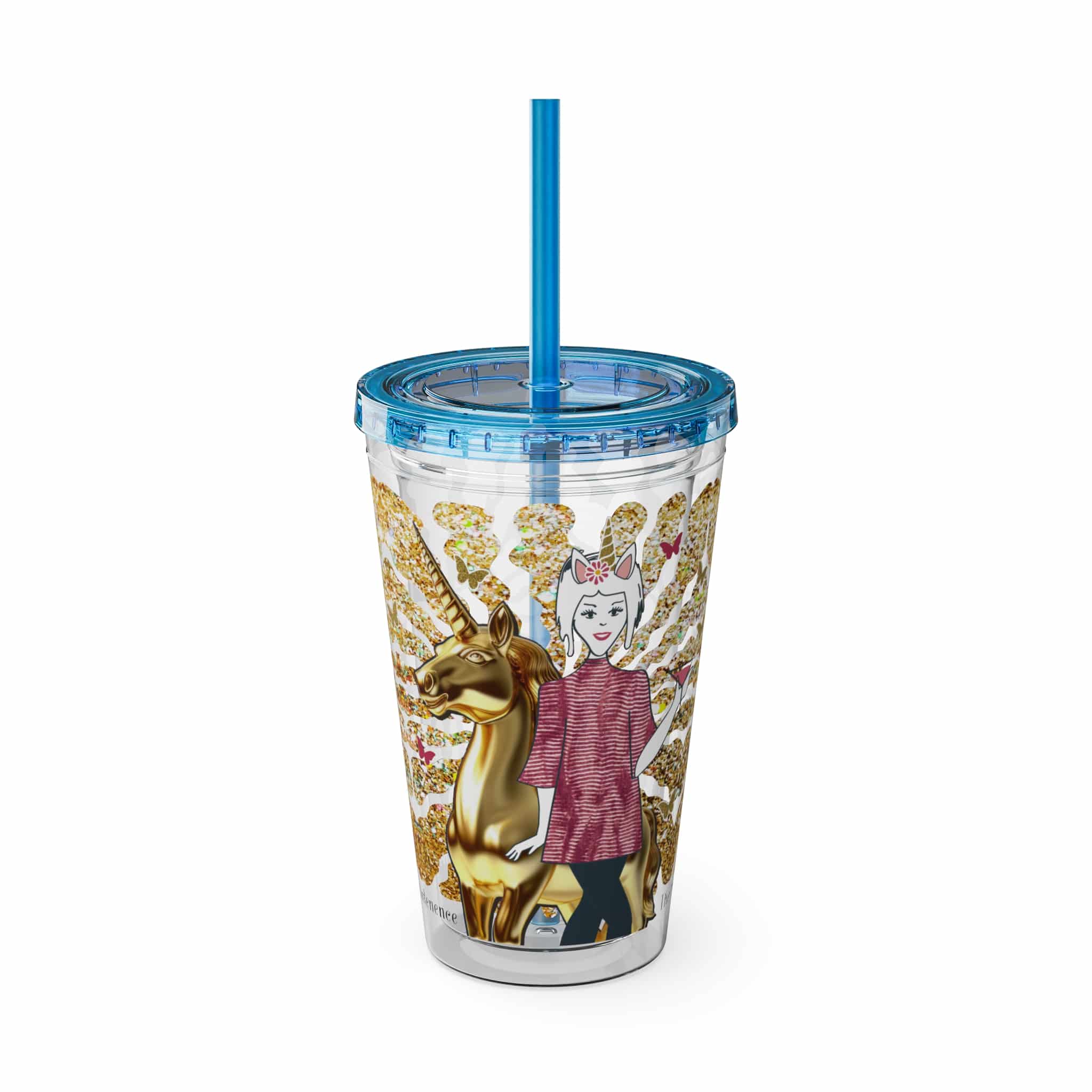 Ms. High Maintenance Sunsplash Tumbler with Straw, 16oz - Image 25