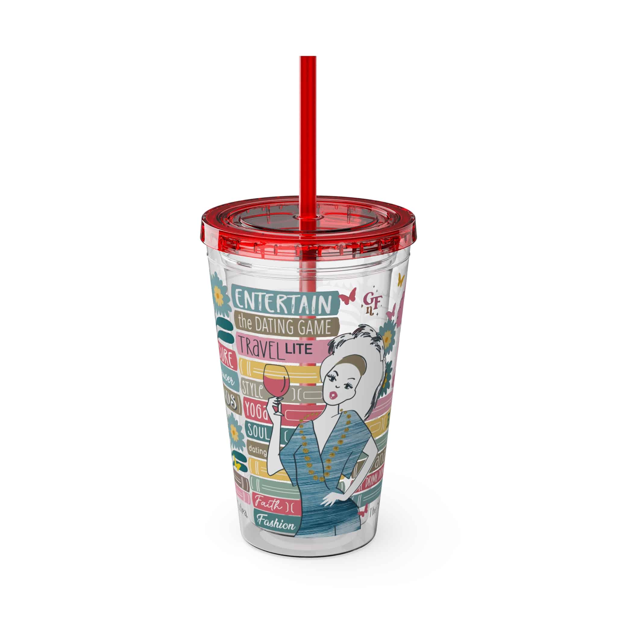 Ms. Extra Sunsplash Tumbler with Straw, 16oz - 2 - Image 43
