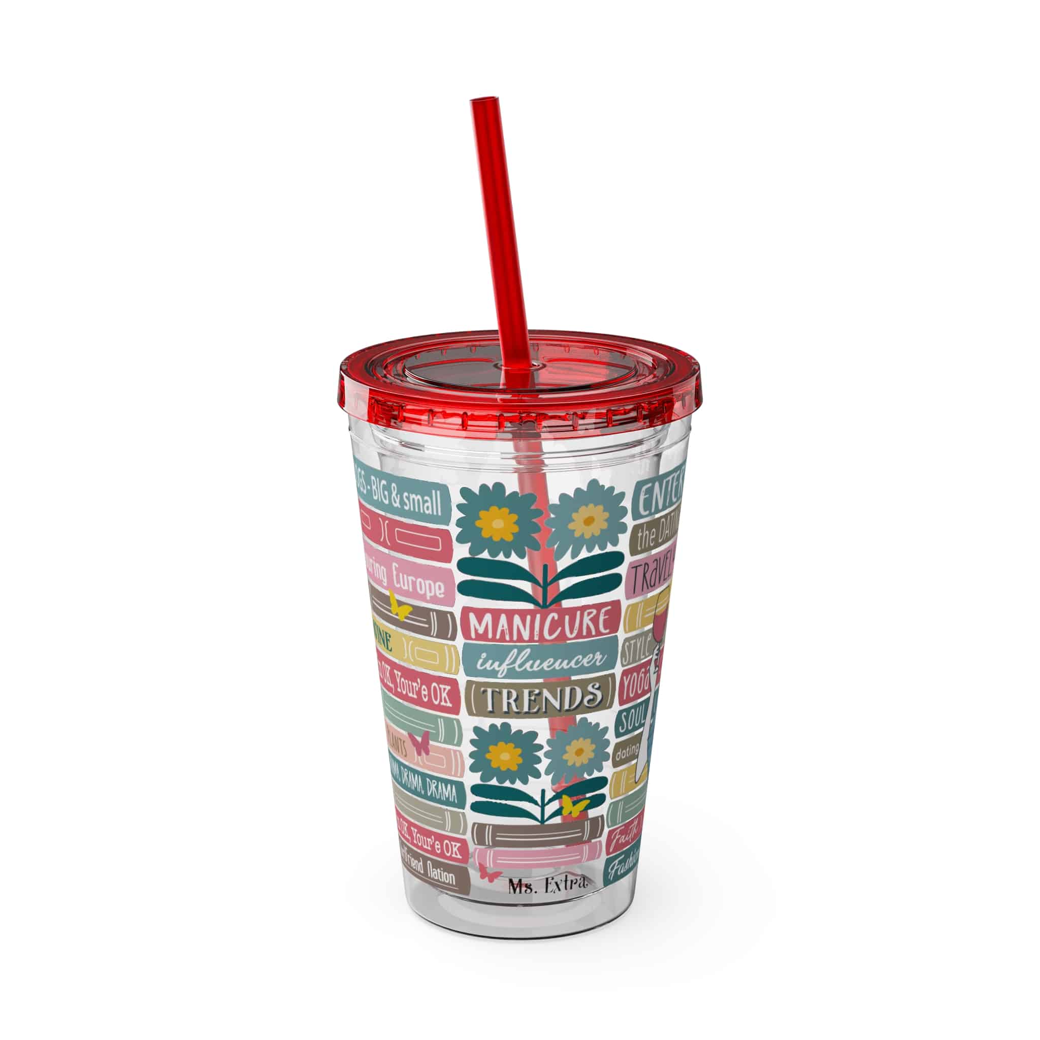 Ms. Extra Sunsplash Tumbler with Straw, 16oz - 2 - Image 44