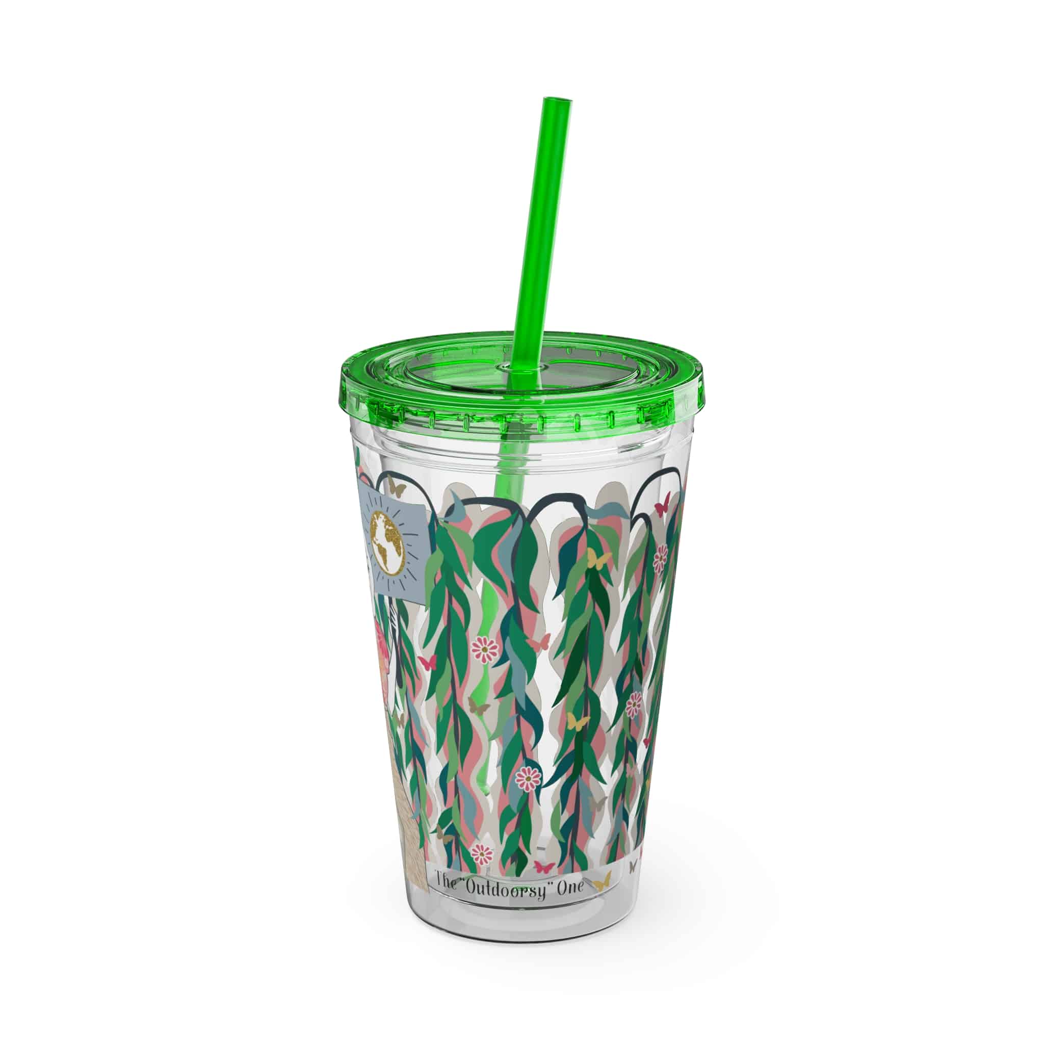 Ms. Boho Sunsplash Tumbler with Straw, 16oz - Image 4