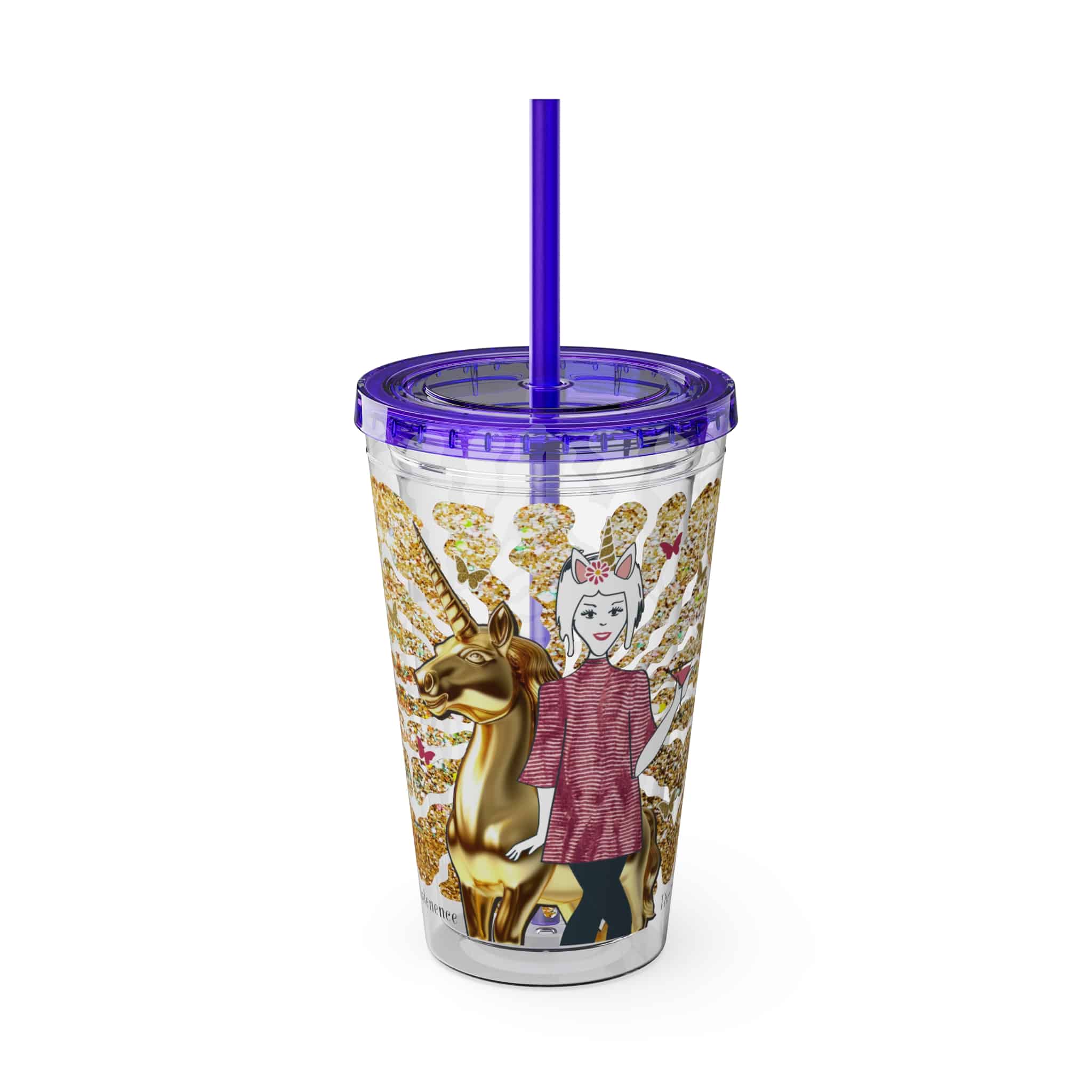 Ms. High Maintenance Sunsplash Tumbler with Straw, 16oz - Image 37