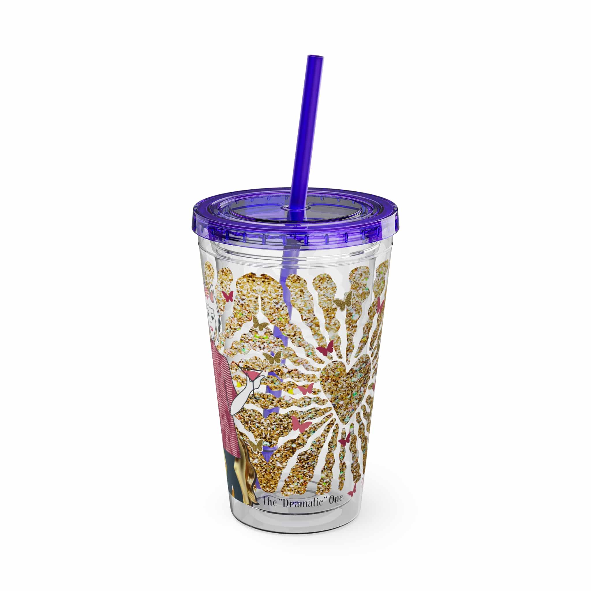 Ms. High Maintenance Sunsplash Tumbler with Straw, 16oz - Image 40
