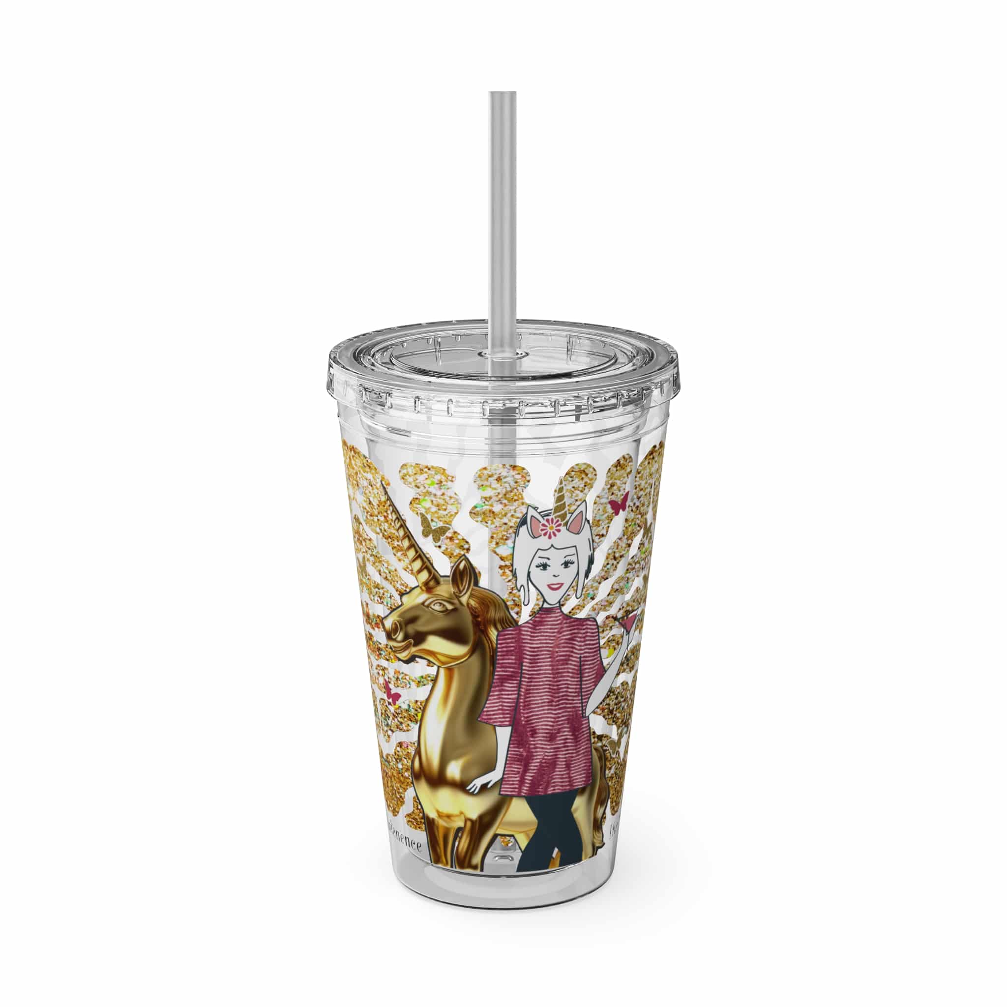 Ms. High Maintenance Sunsplash Tumbler with Straw, 16oz - Image 13