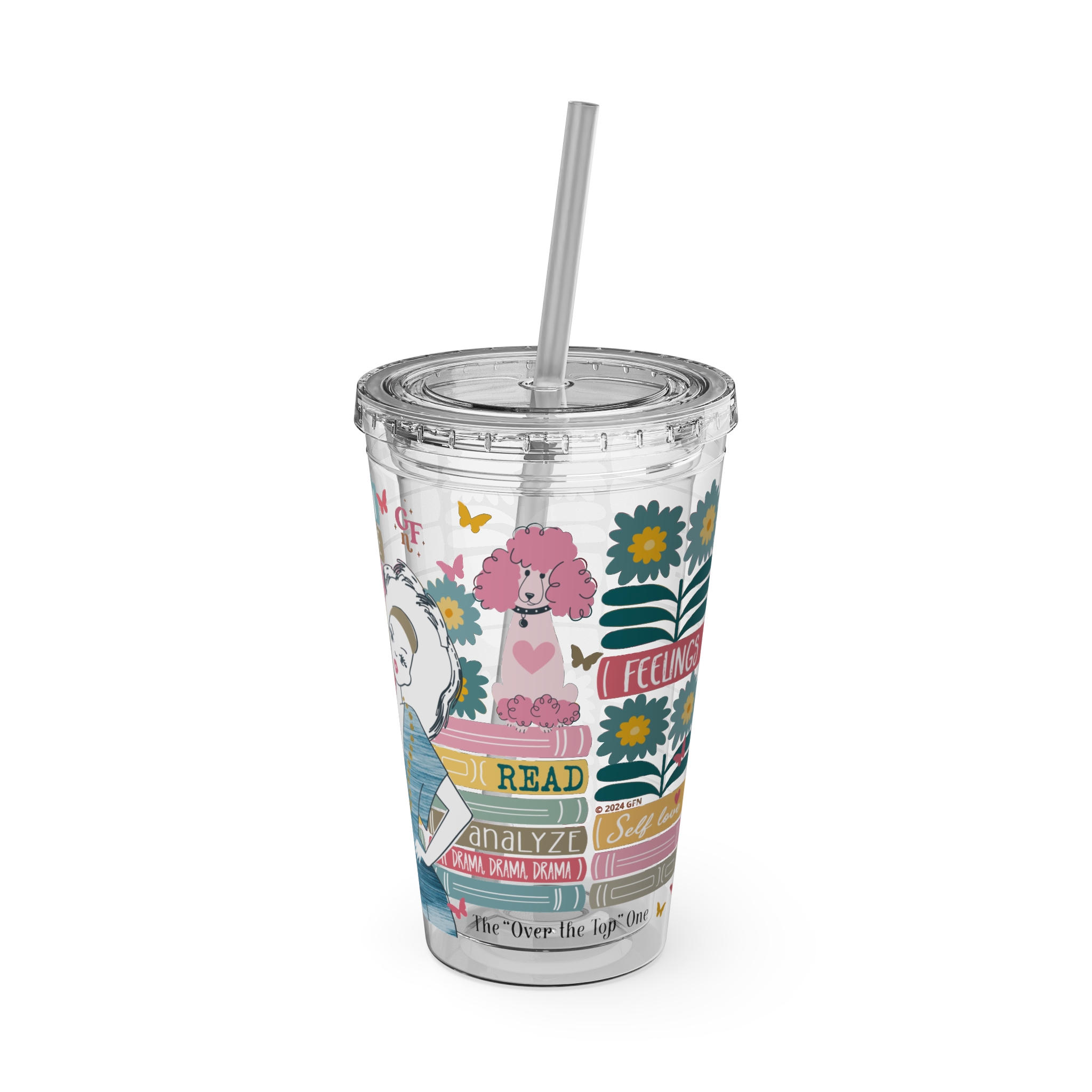 Ms. Extra Sunsplash Tumbler with Straw, 16oz - 2 - Image 16