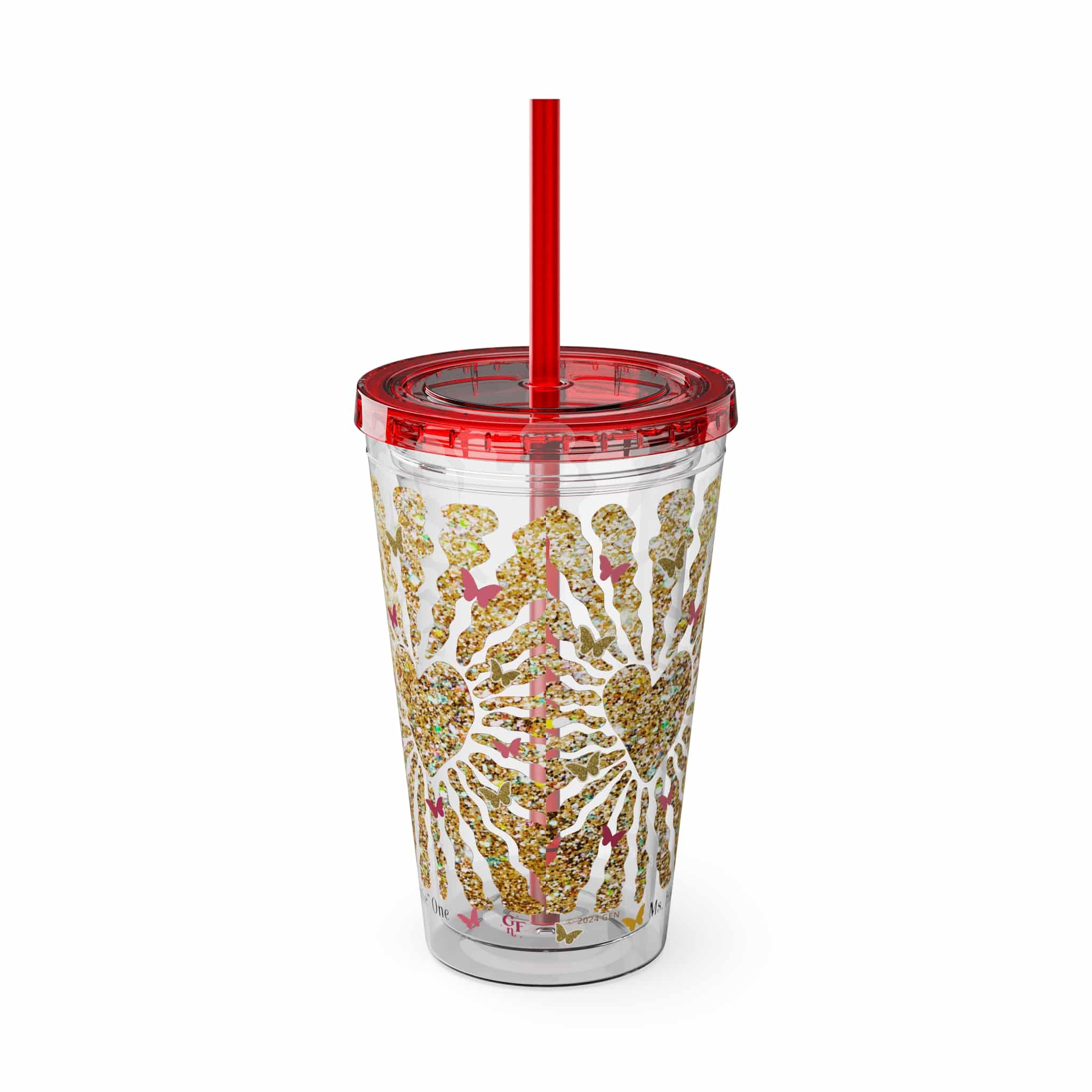 Ms. High Maintenance Sunsplash Tumbler with Straw, 16oz - Image 3