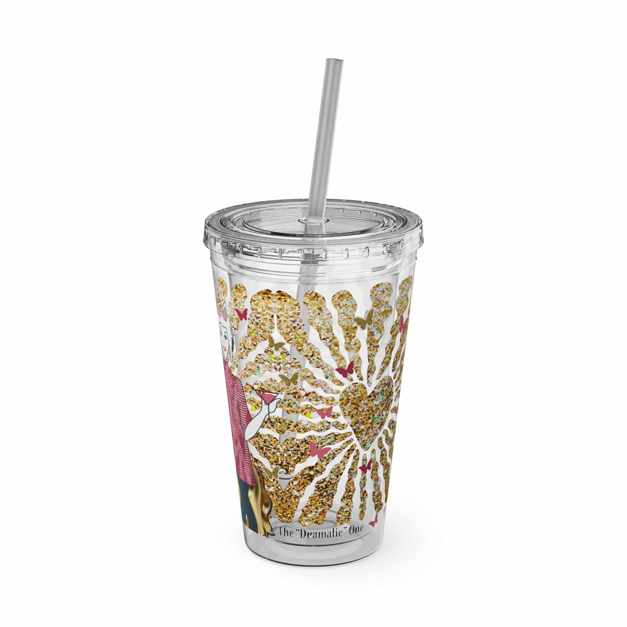 Ms. High Maintenance Sunsplash Tumbler with Straw, 16oz - Image 16