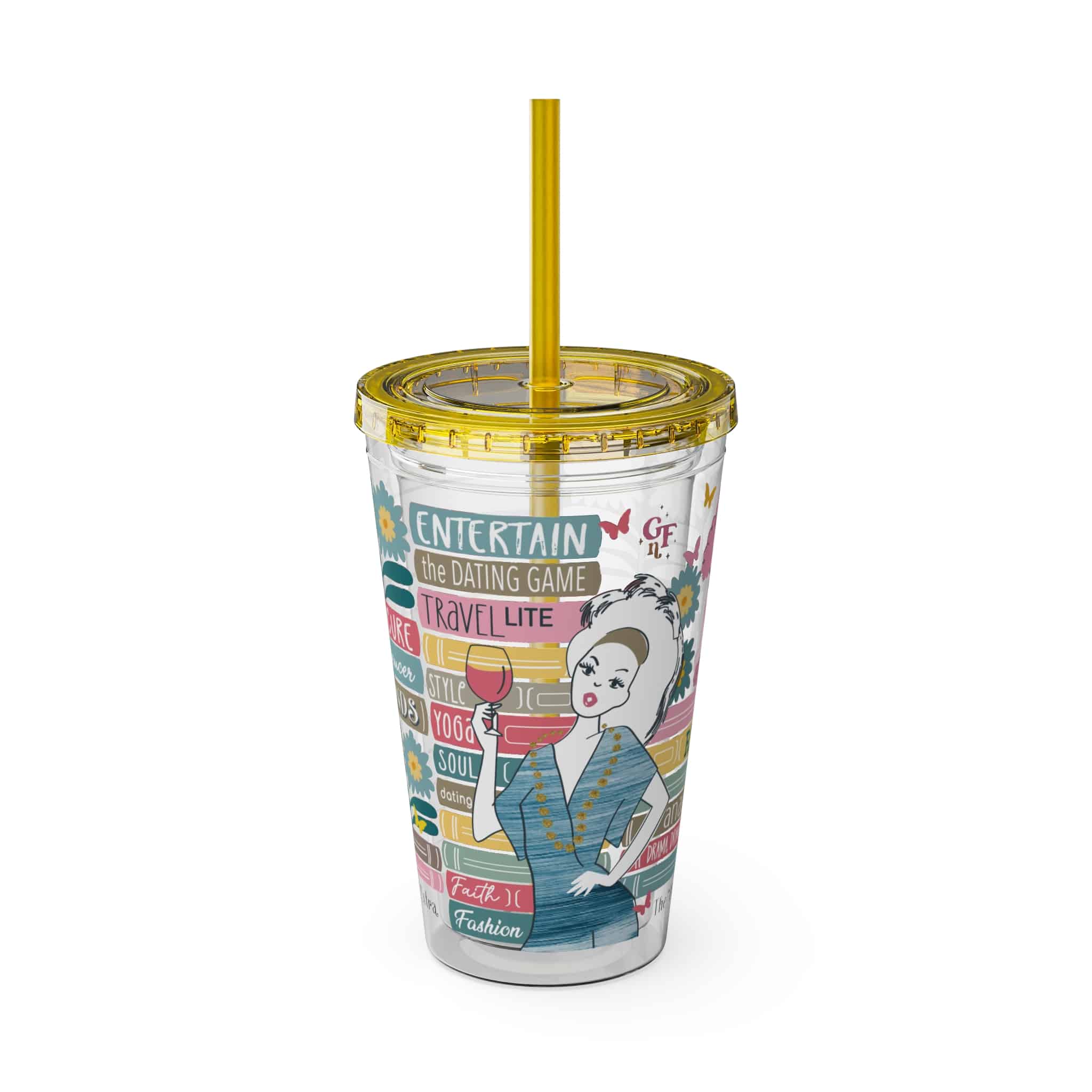 Ms. Extra Sunsplash Tumbler with Straw, 16oz - 2 - Image 31
