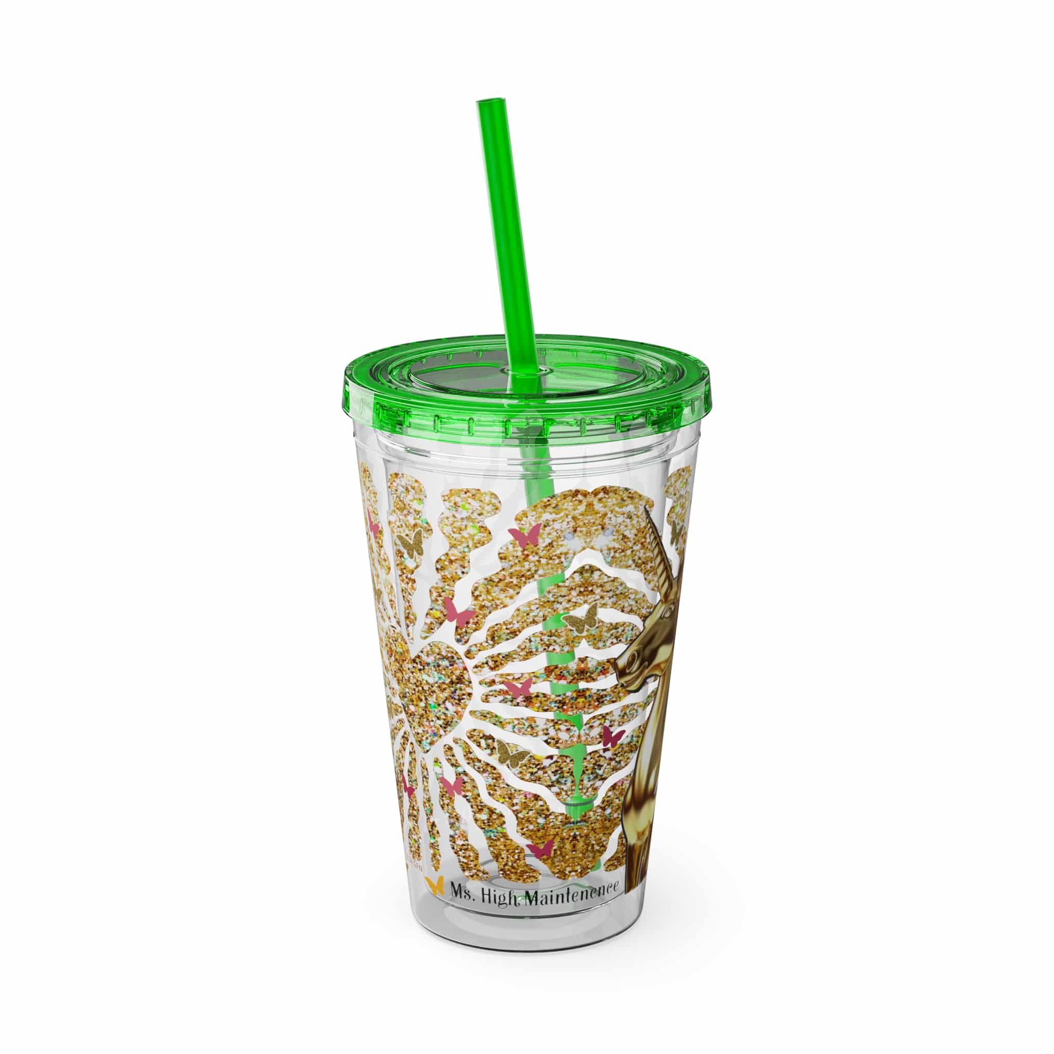 Ms. High Maintenance Sunsplash Tumbler with Straw, 16oz - Image 8