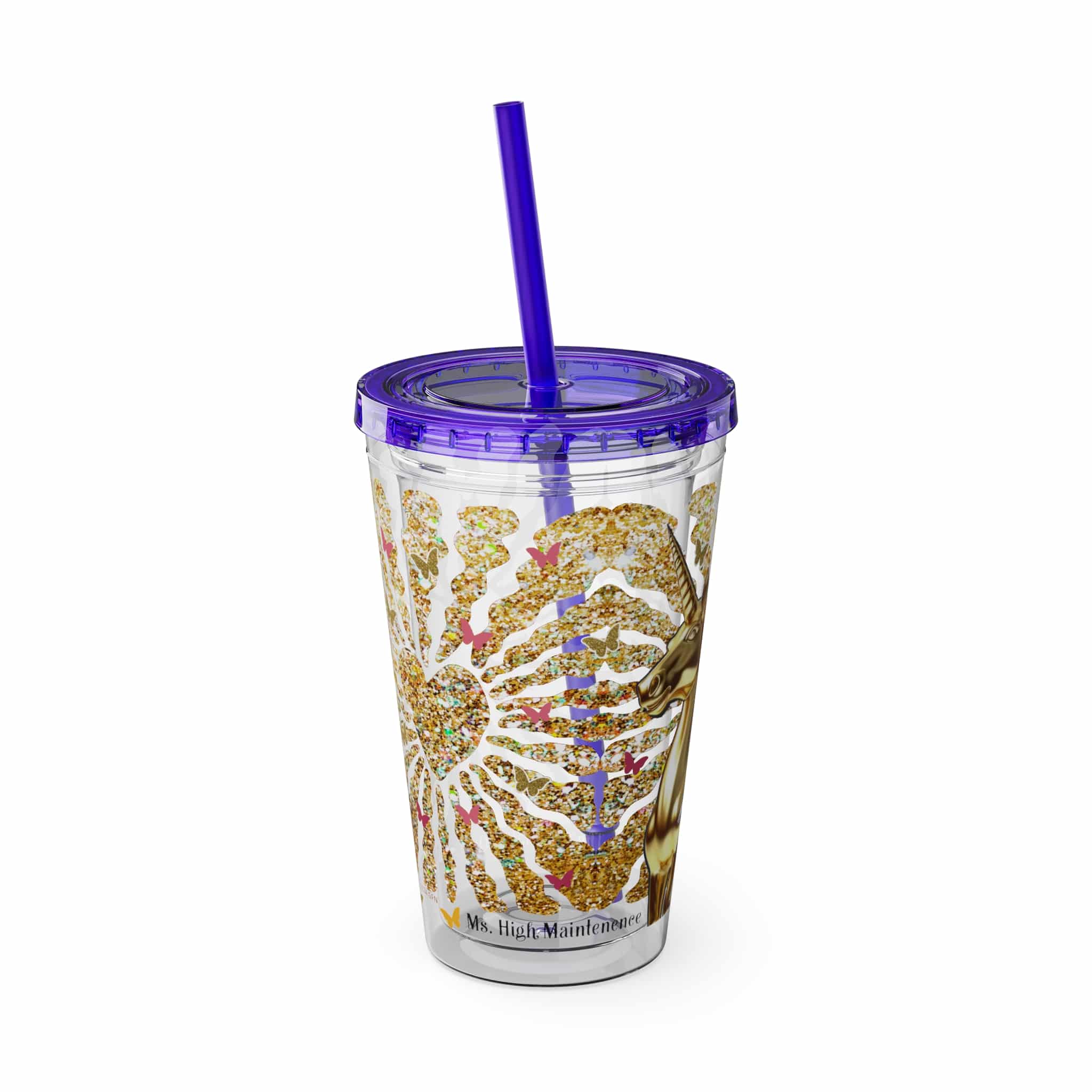 Ms. High Maintenance Sunsplash Tumbler with Straw, 16oz - Image 38