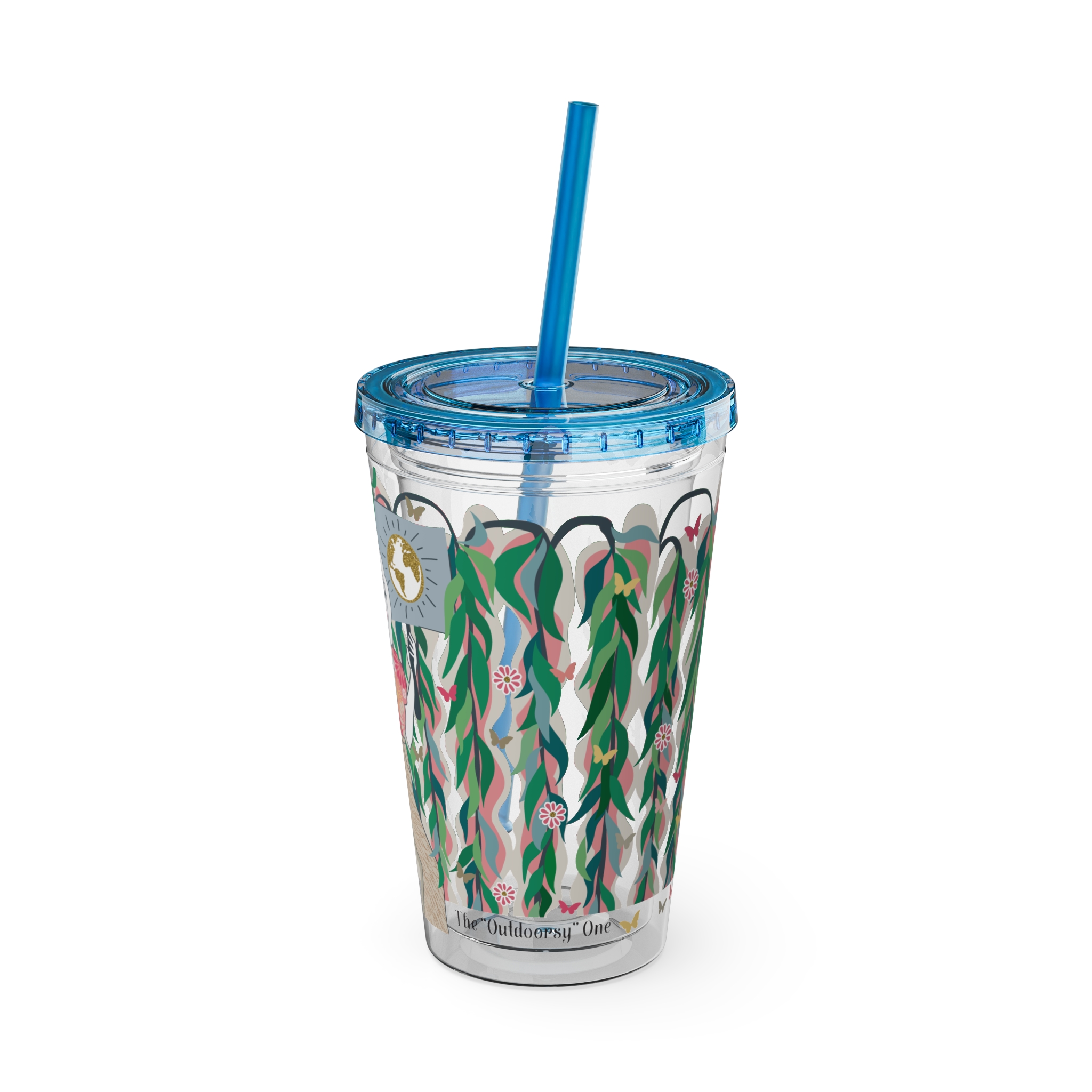 Ms. Boho Sunsplash Tumbler with Straw, 16oz - Image 22