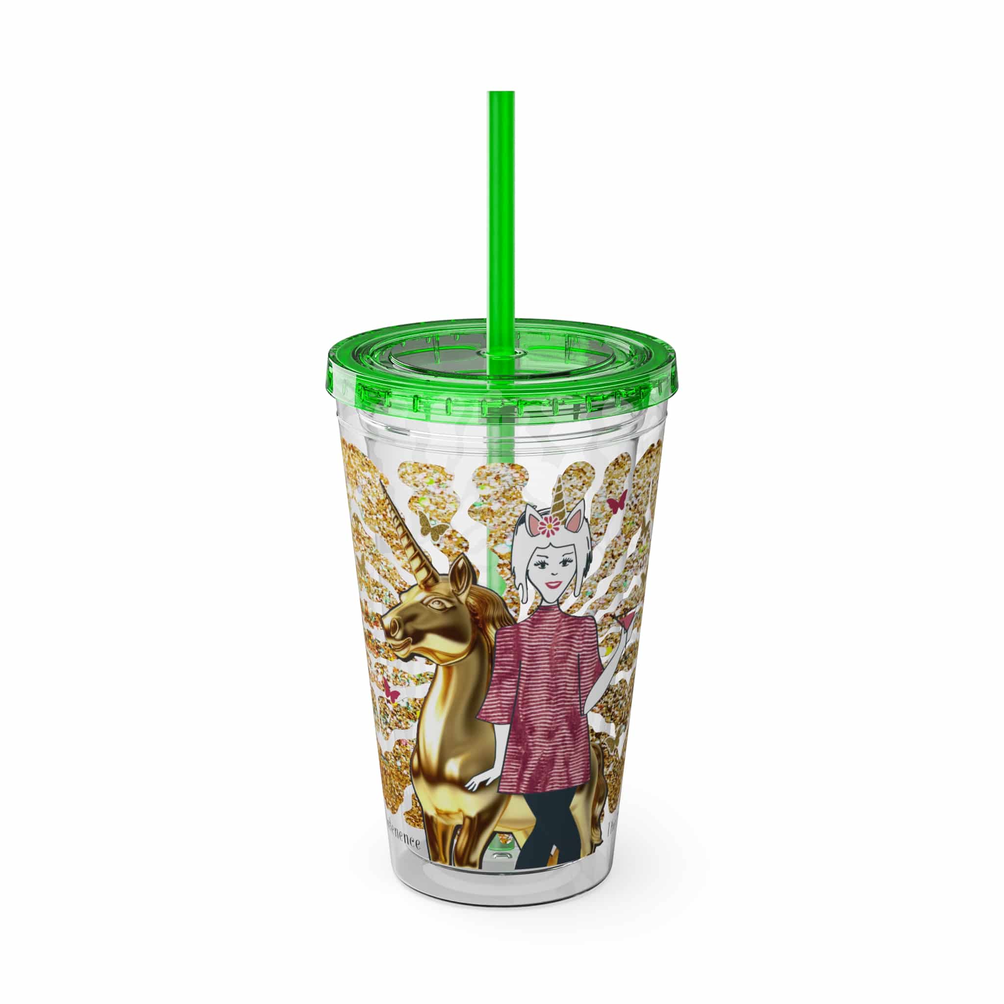 Ms. High Maintenance Sunsplash Tumbler with Straw, 16oz - Image 7