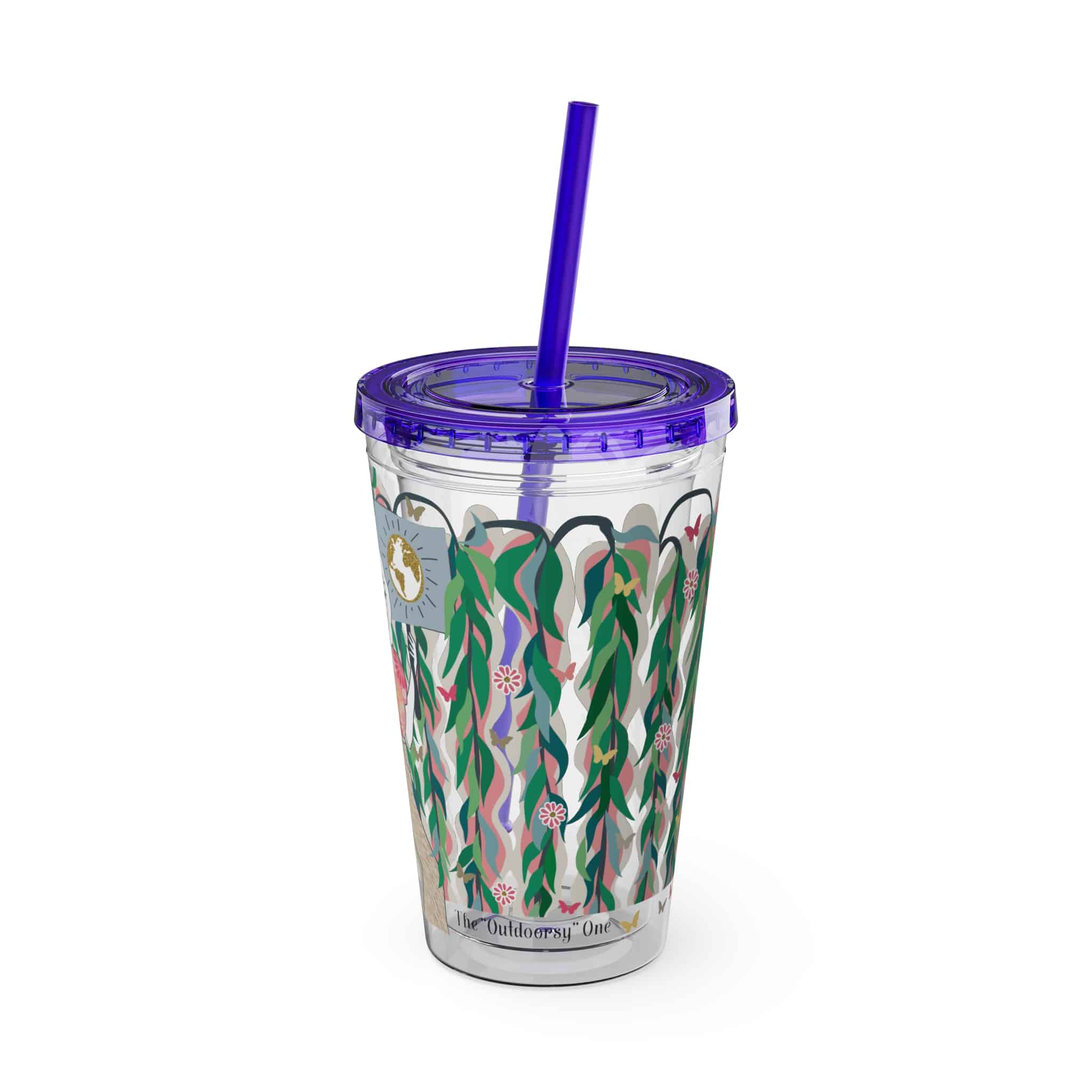 Ms. Boho Sunsplash Tumbler with Straw, 16oz - Image 34