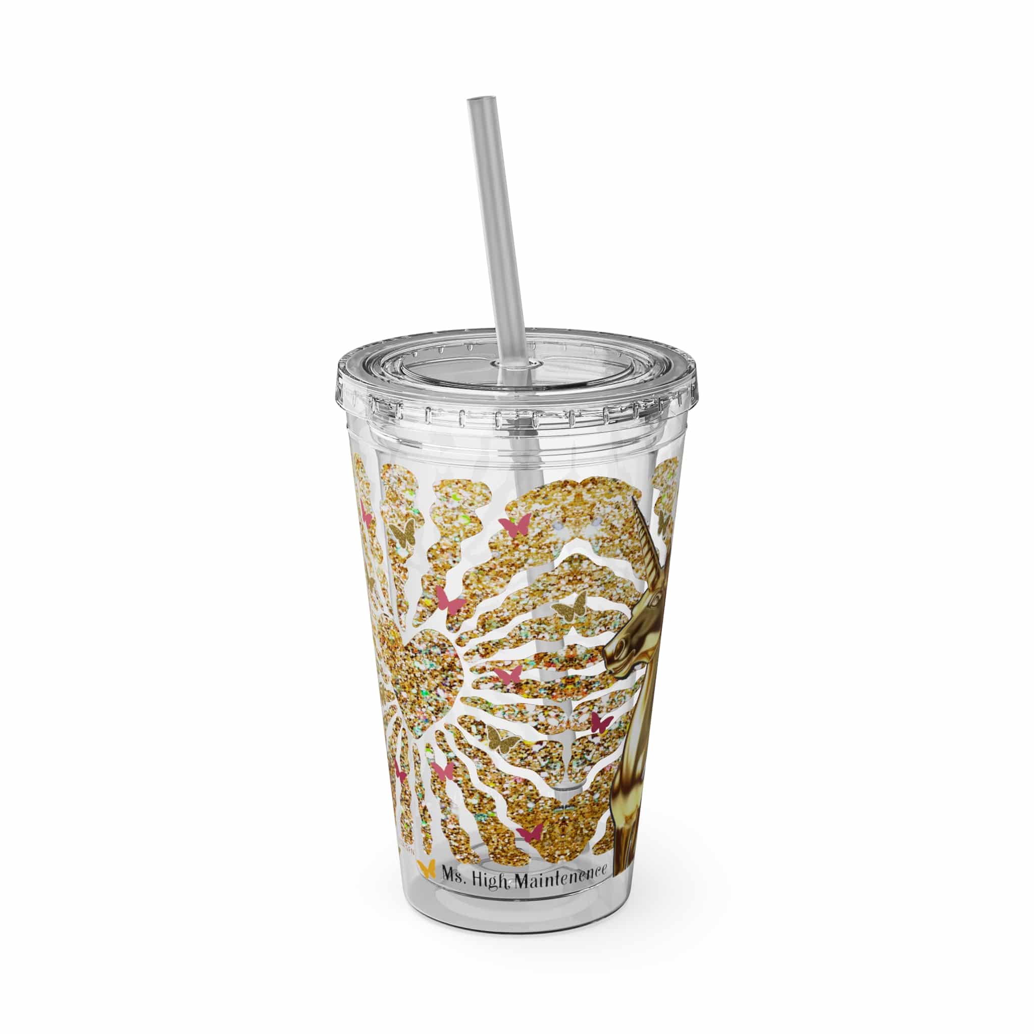 Ms. High Maintenance Sunsplash Tumbler with Straw, 16oz - Image 14