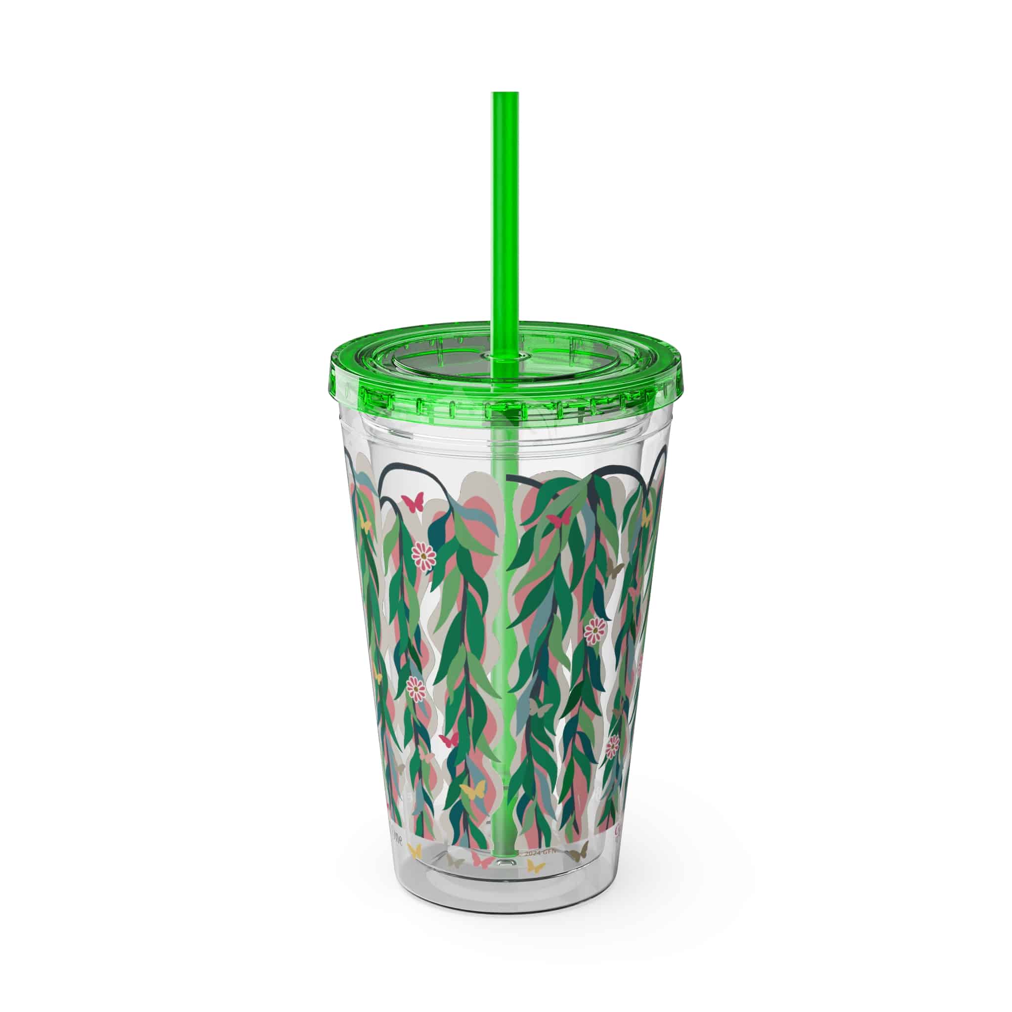 Ms. Boho Sunsplash Tumbler with Straw, 16oz - Image 3
