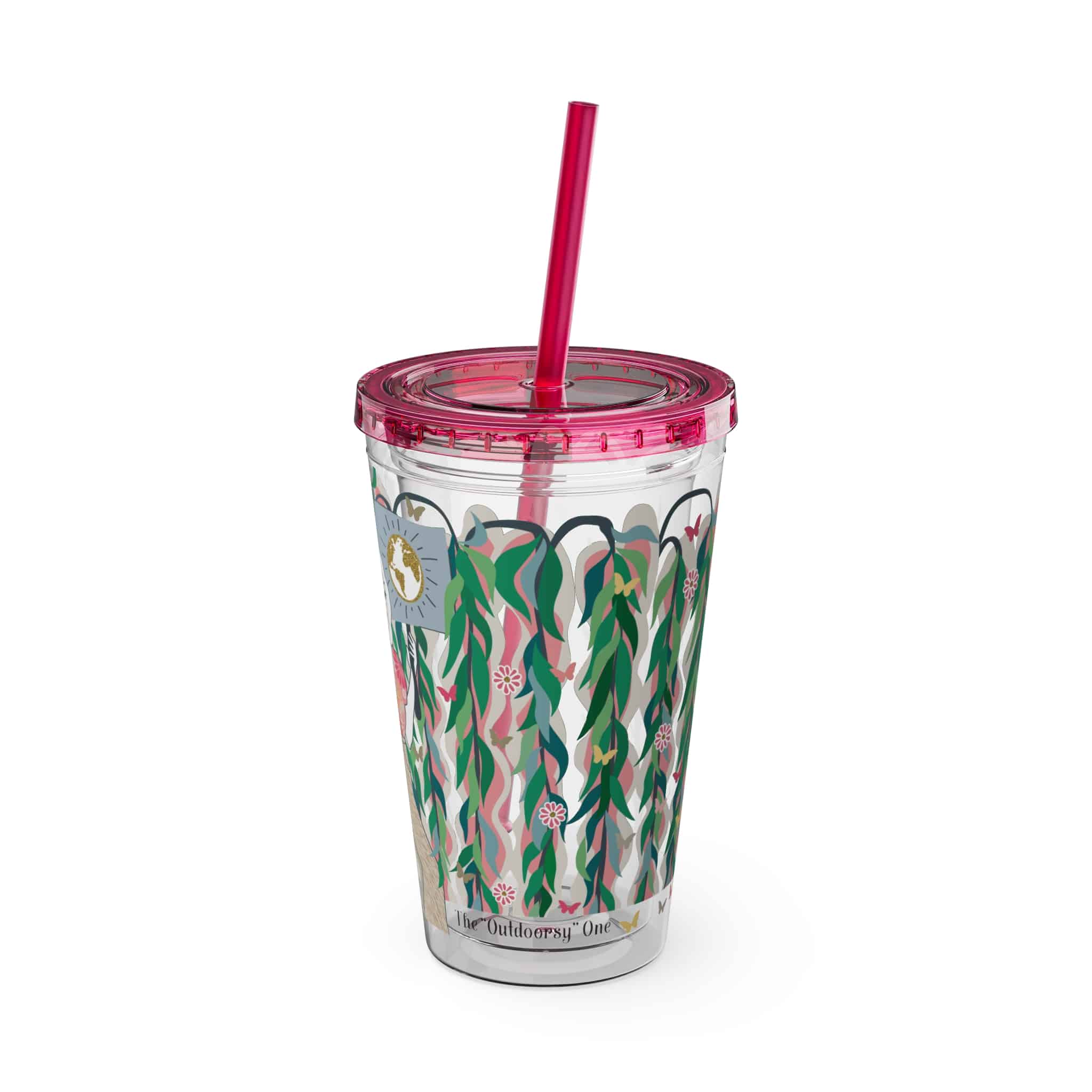 Ms. Boho Sunsplash Tumbler with Straw, 16oz - Image 16