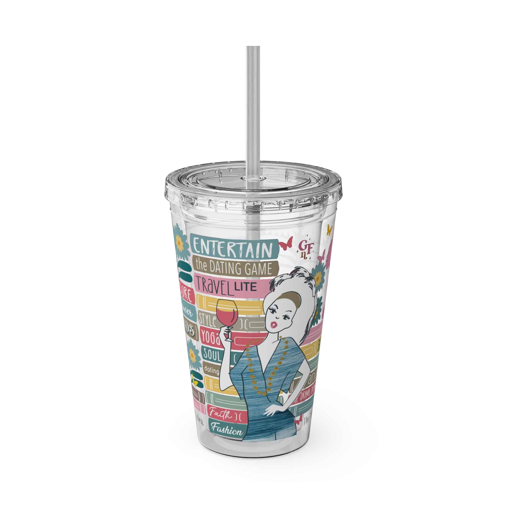 Ms. Extra Sunsplash Tumbler with Straw, 16oz - 2 - Image 13