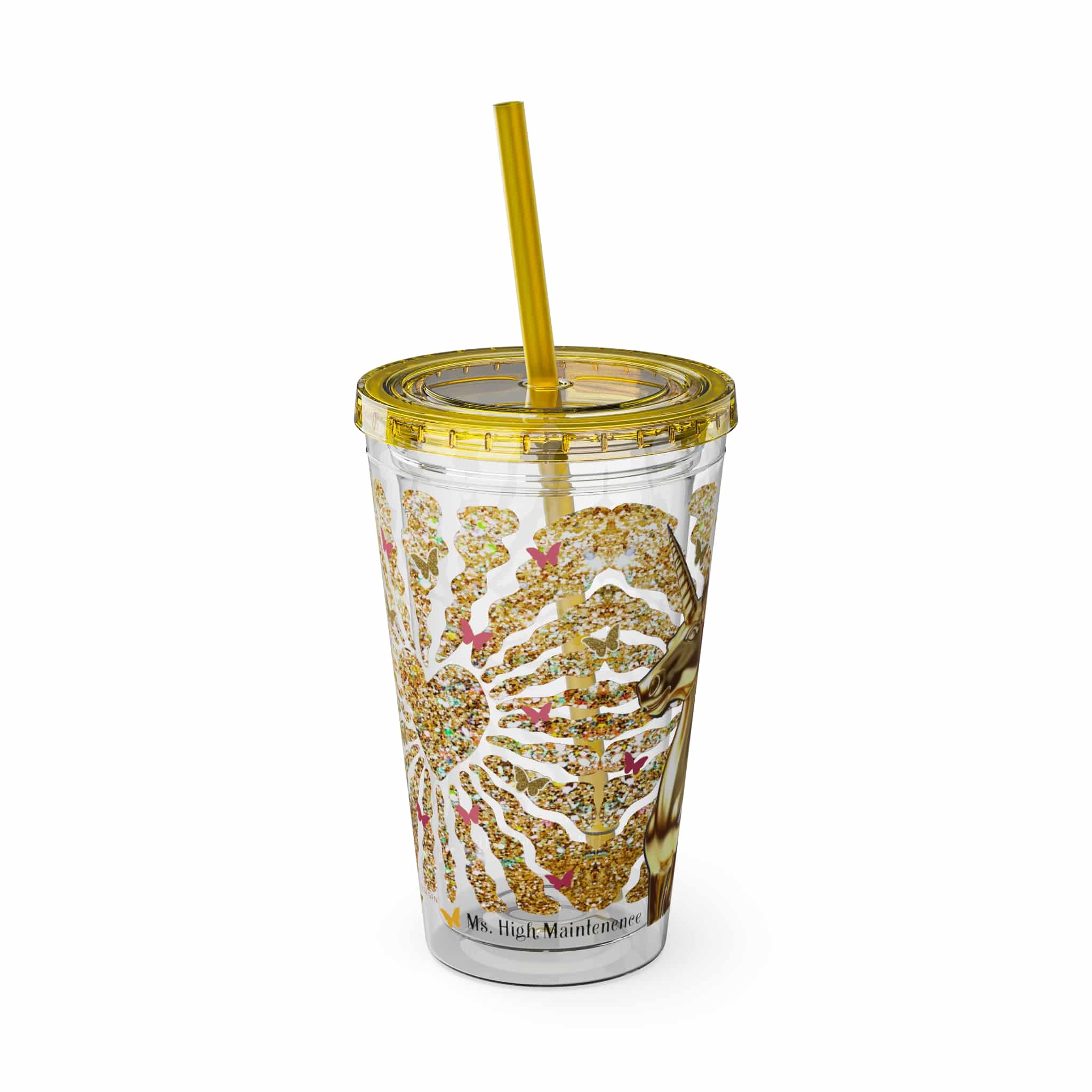 Ms. High Maintenance Sunsplash Tumbler with Straw, 16oz - Image 32