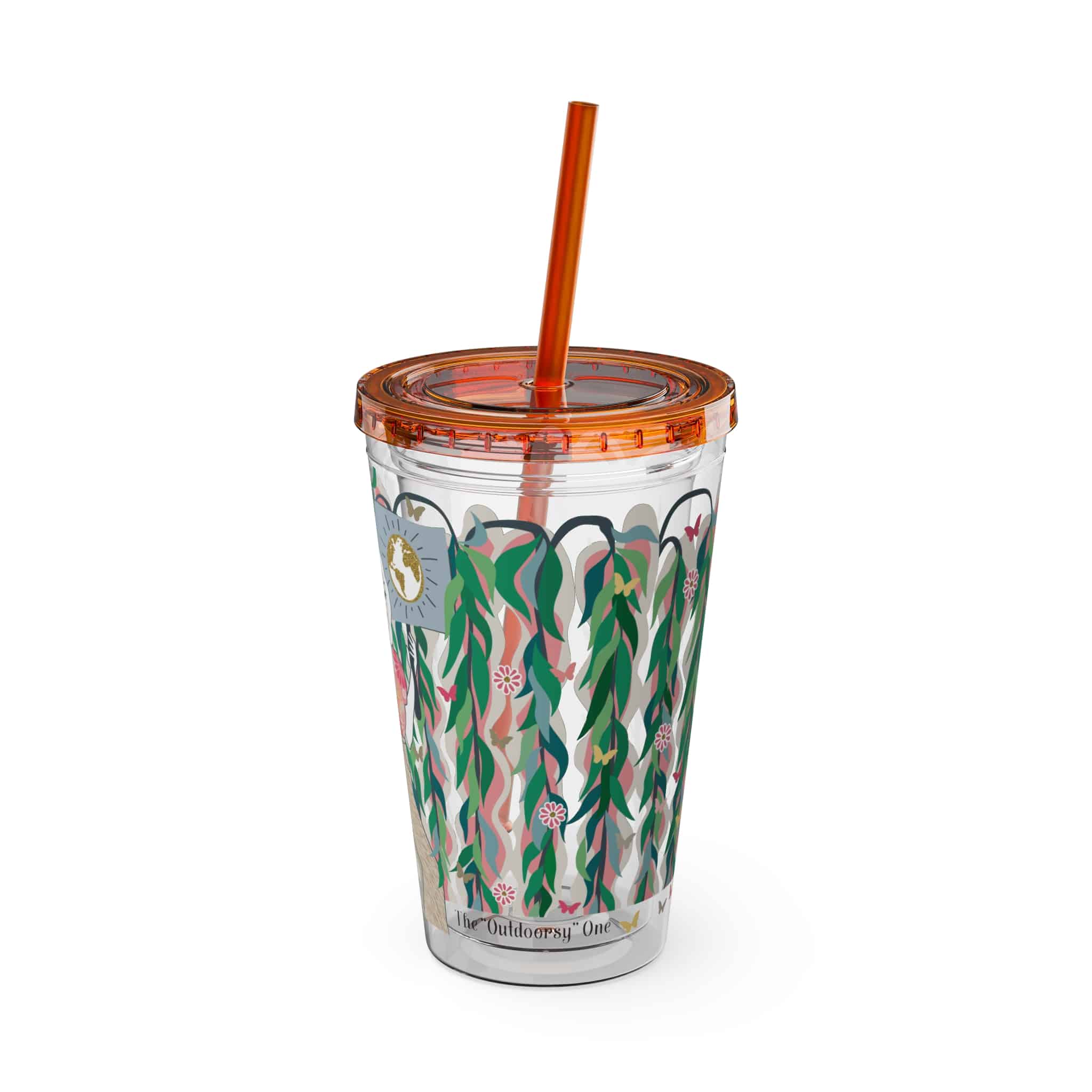 Ms. Boho Sunsplash Tumbler with Straw, 16oz - Image 40