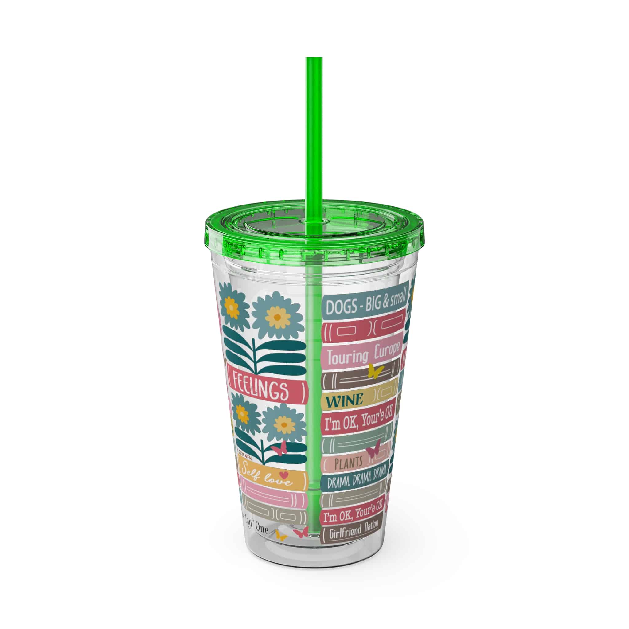 Ms. Extra Sunsplash Tumbler with Straw, 16oz - 2 - Image 9