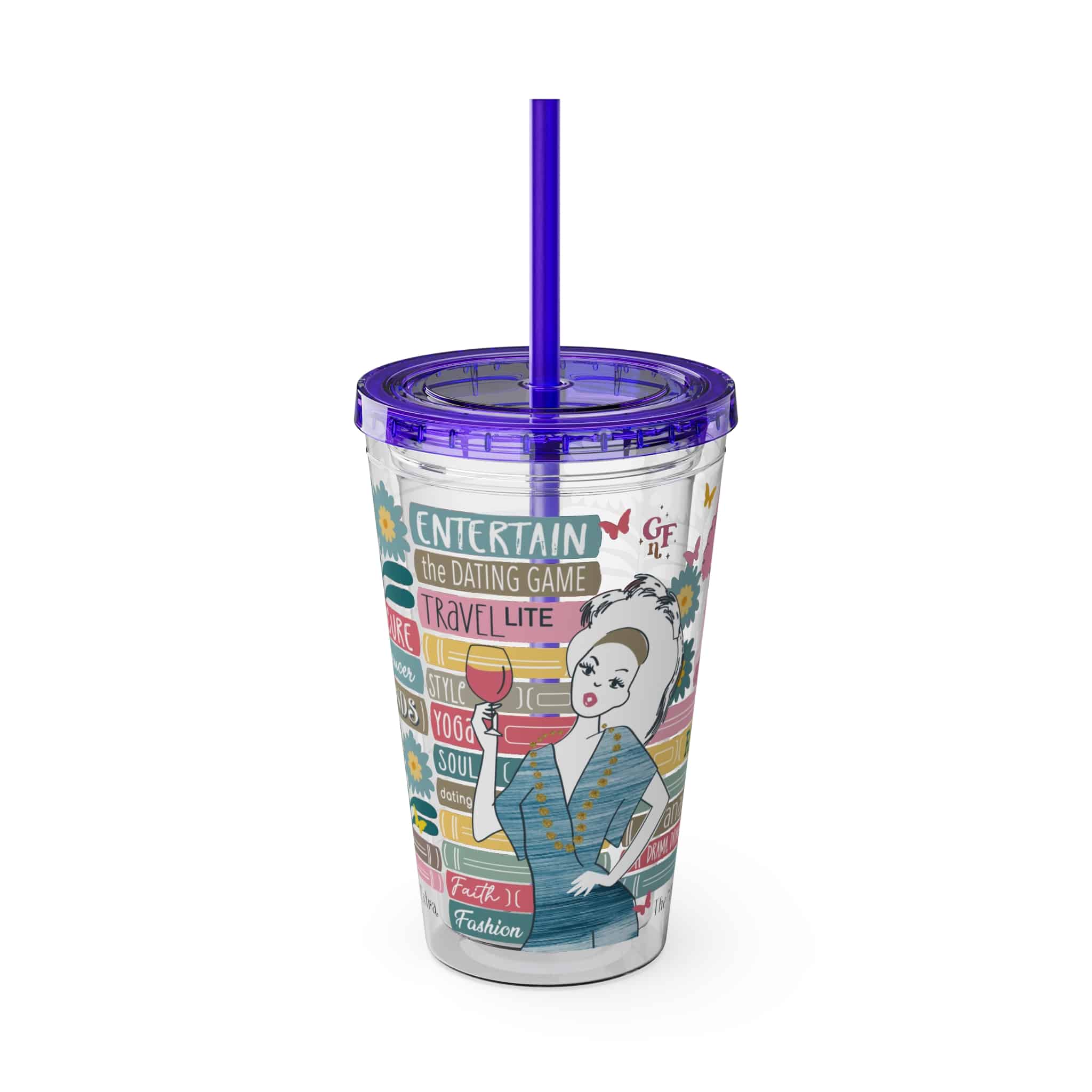 Ms. Extra Sunsplash Tumbler with Straw, 16oz - 2 - Image 37