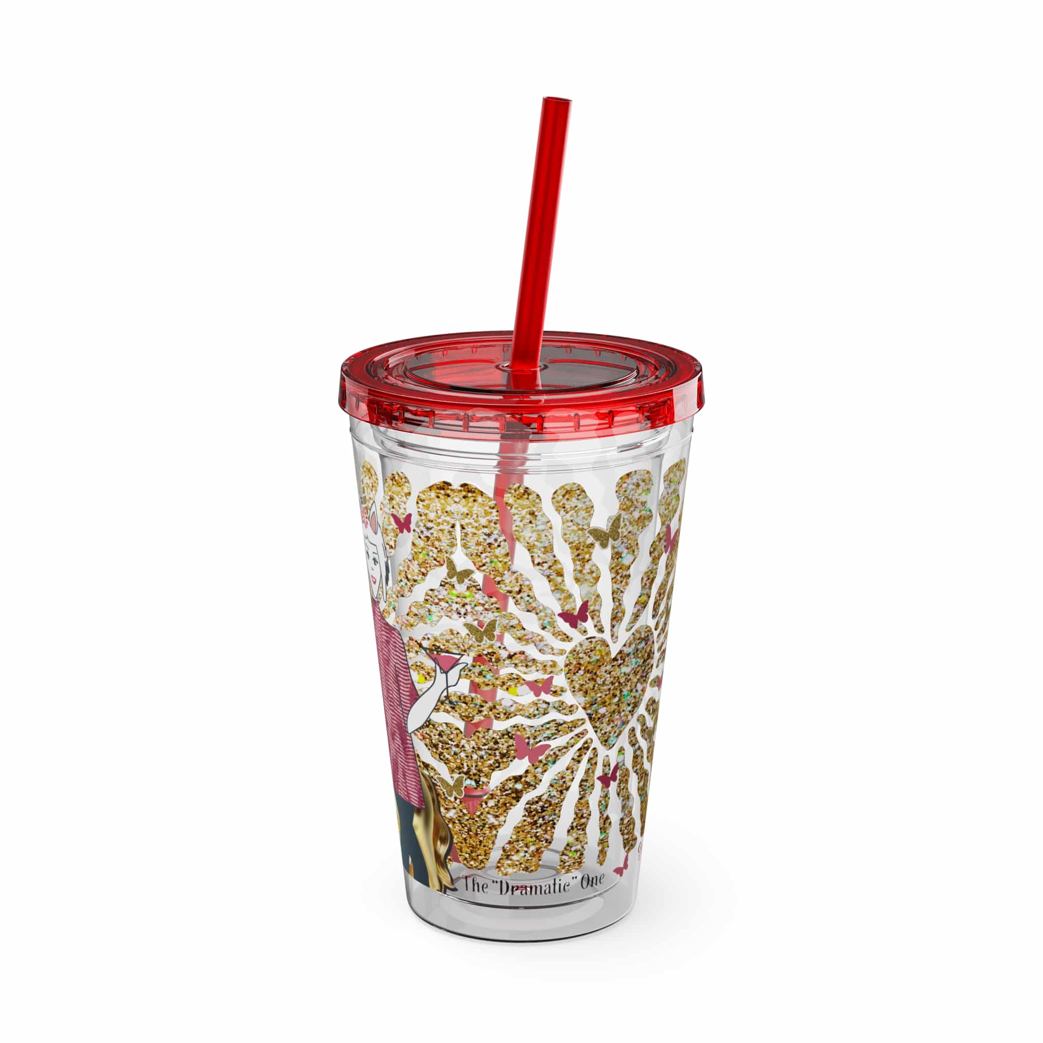 Ms. High Maintenance Sunsplash Tumbler with Straw, 16oz - Image 4