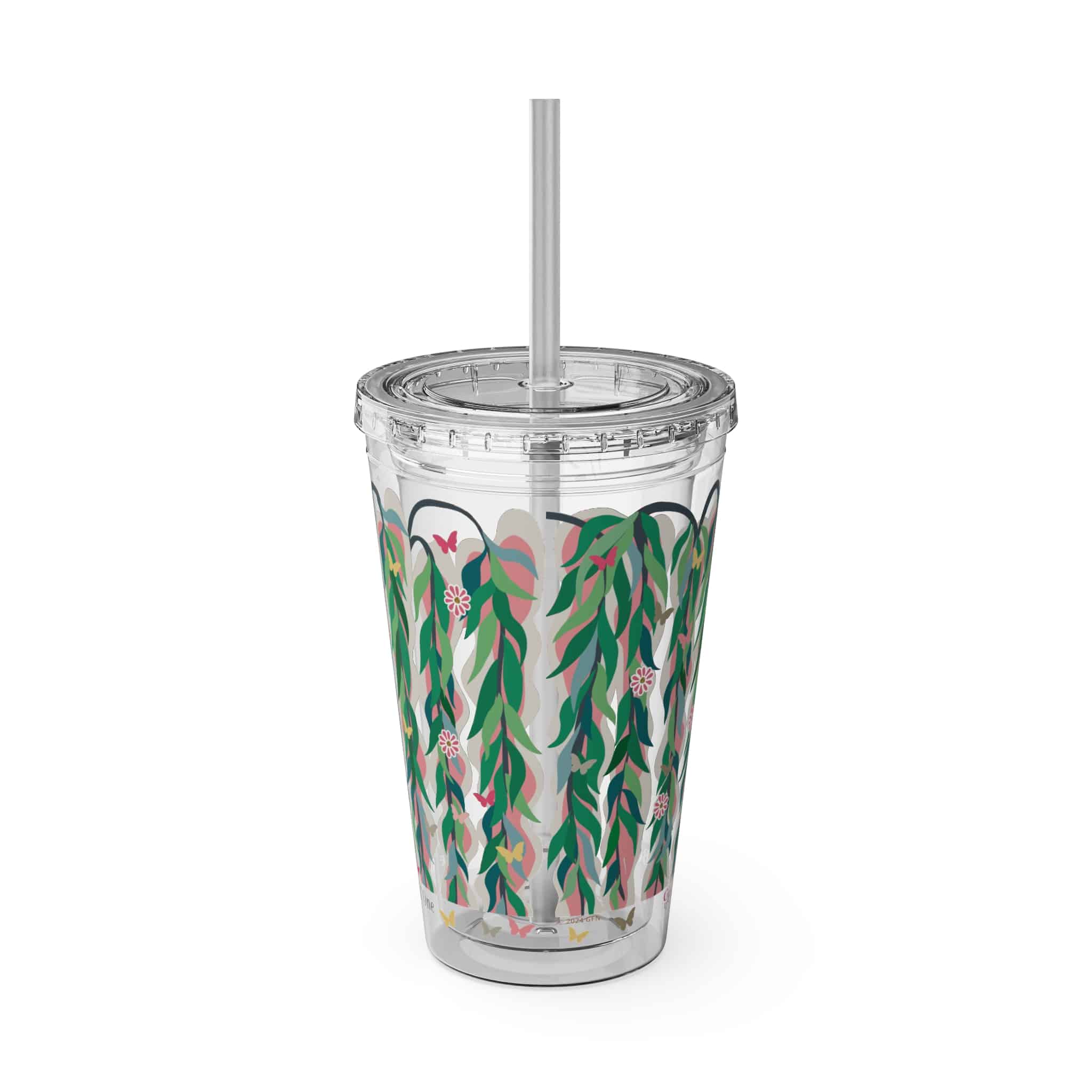Ms. Boho Sunsplash Tumbler with Straw, 16oz - Image 9