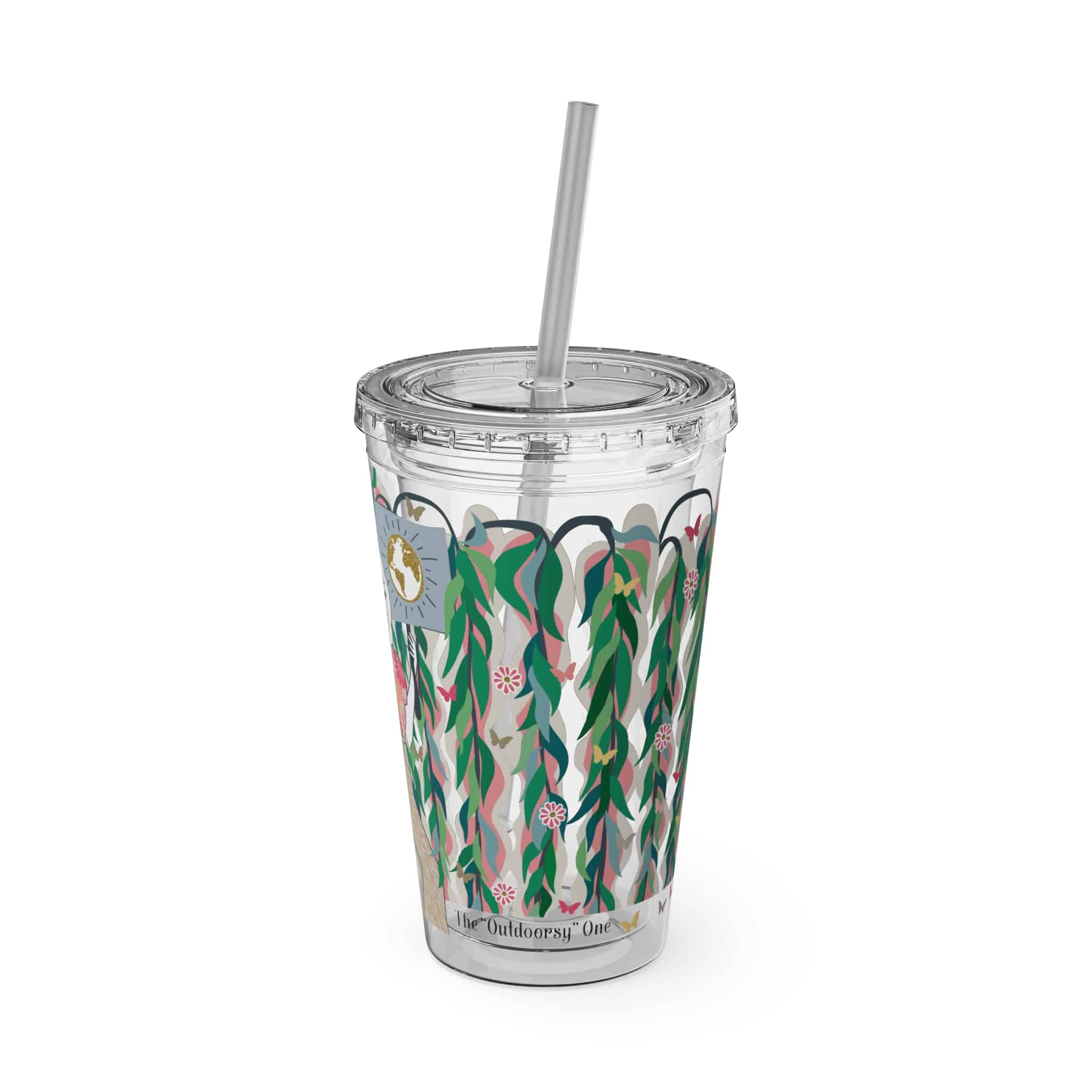 Ms. Boho Sunsplash Tumbler with Straw, 16oz - Image 10
