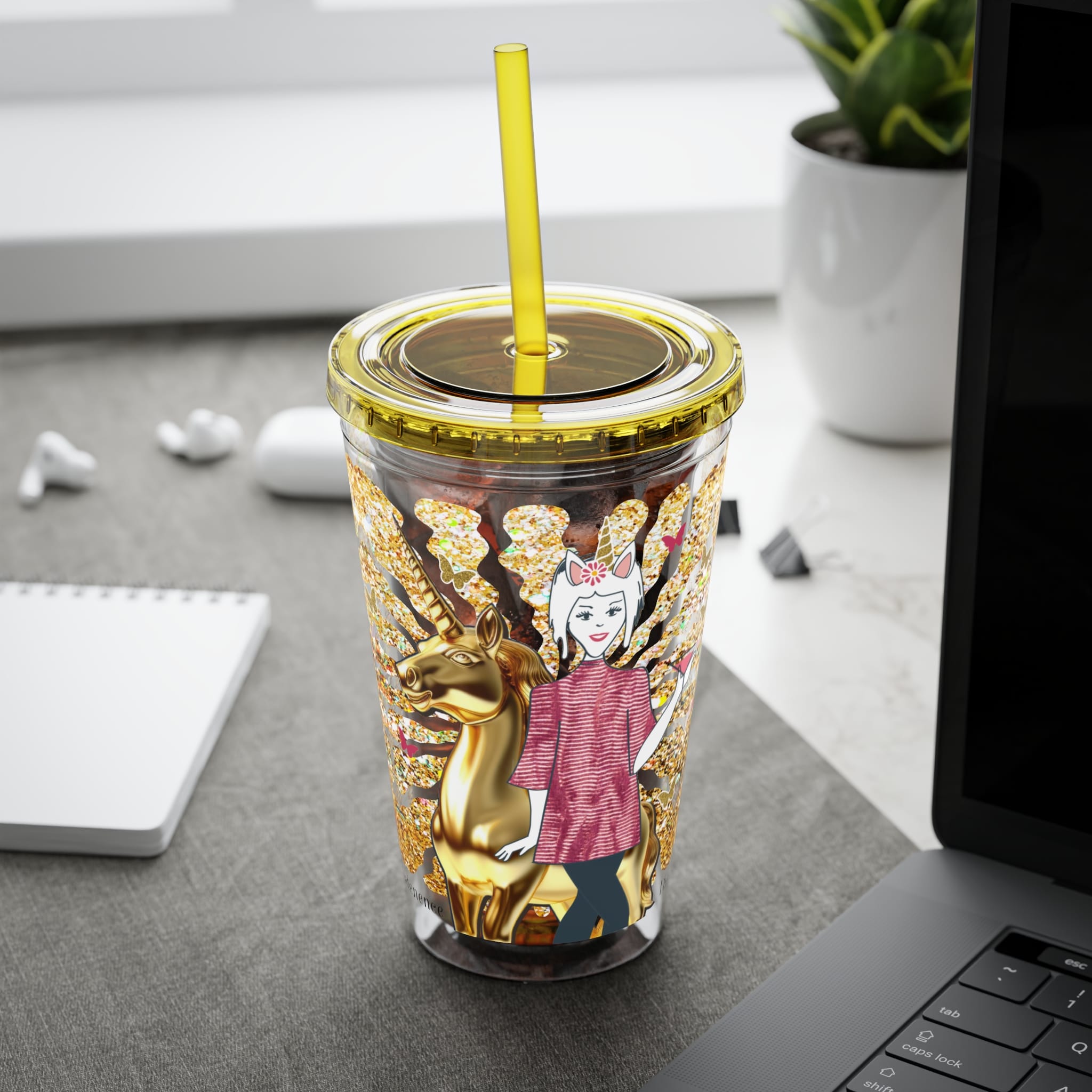 Ms. High Maintenance Sunsplash Tumbler with Straw, 16oz - Image 36