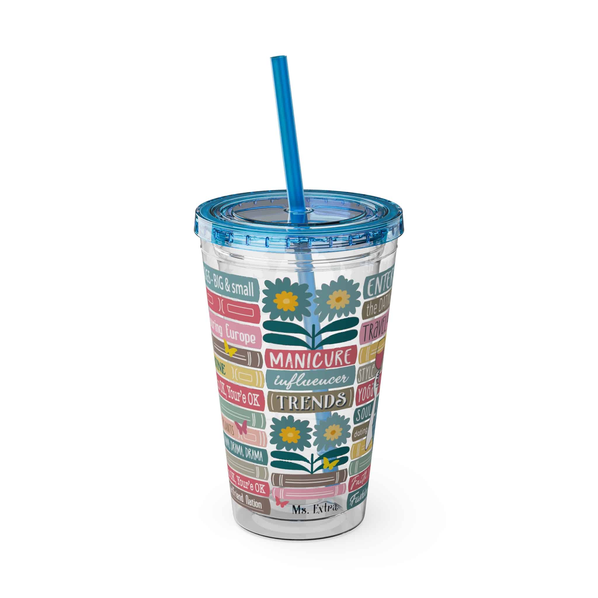 Ms. Extra Sunsplash Tumbler with Straw, 16oz - 2 - Image 26